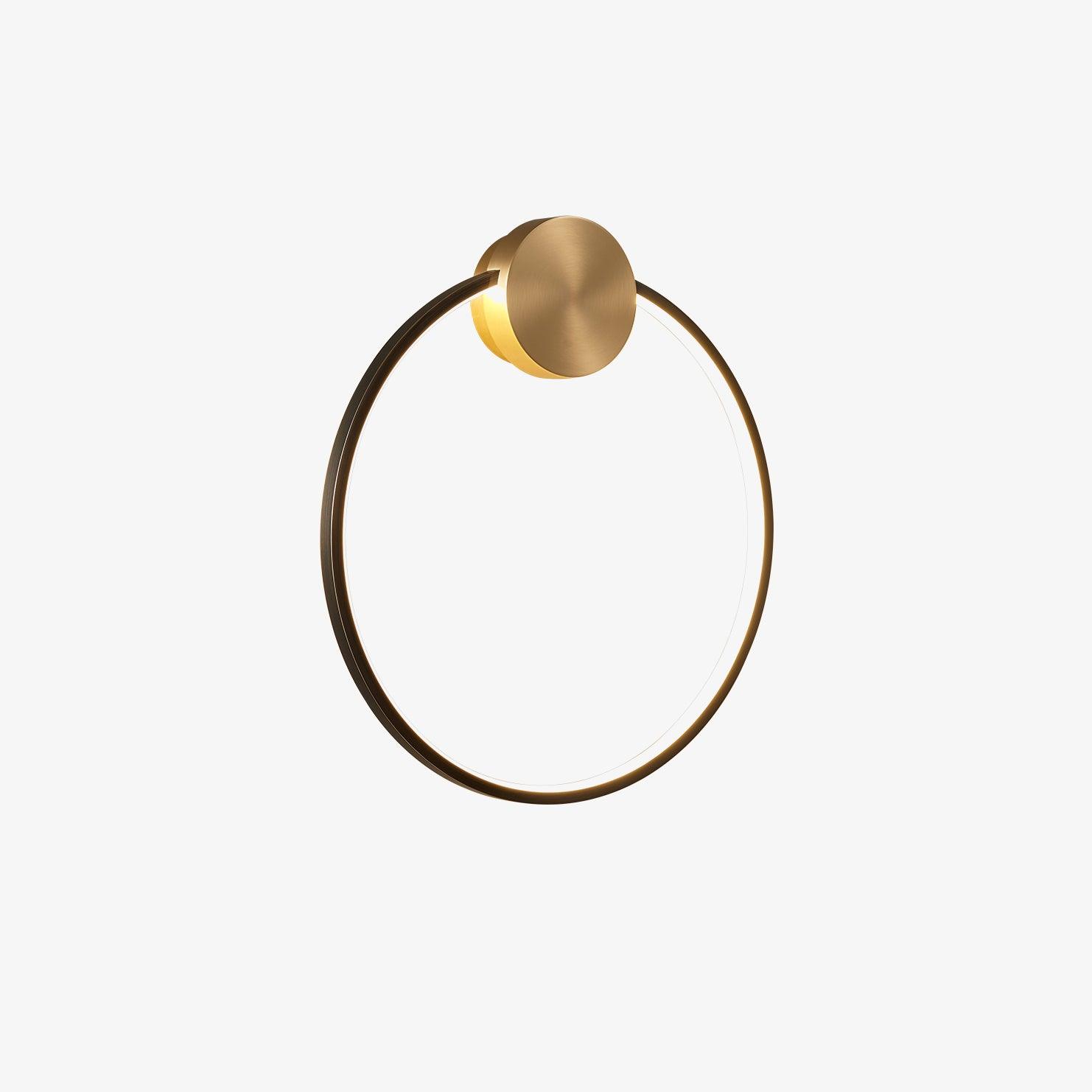 Ringled Arc Wall Light