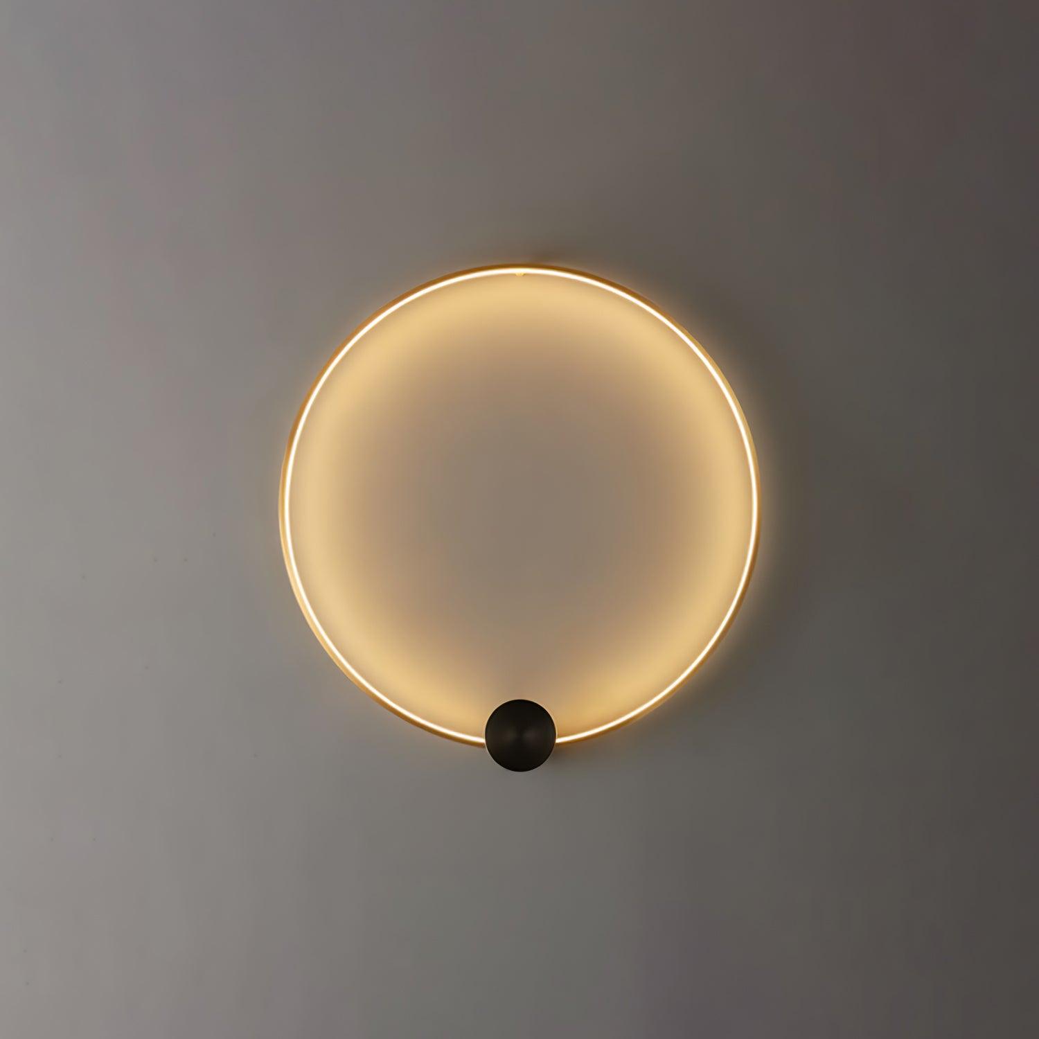 Ringled Arc Wall Light