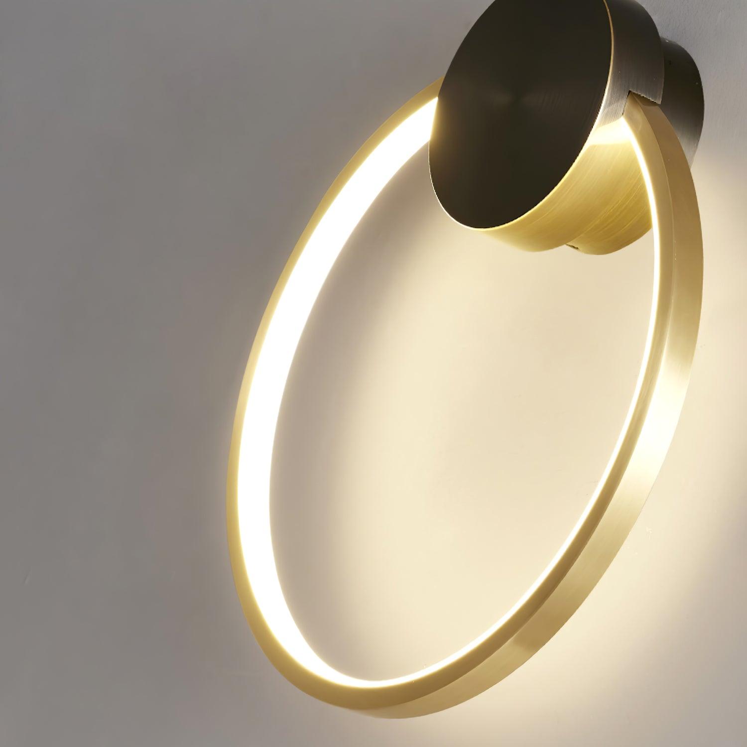 Ringled Arc Wall Light