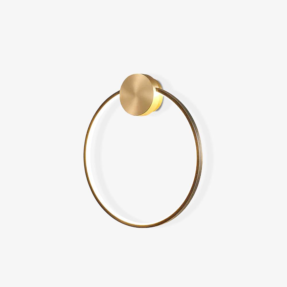 Ringled Arc Wall Light