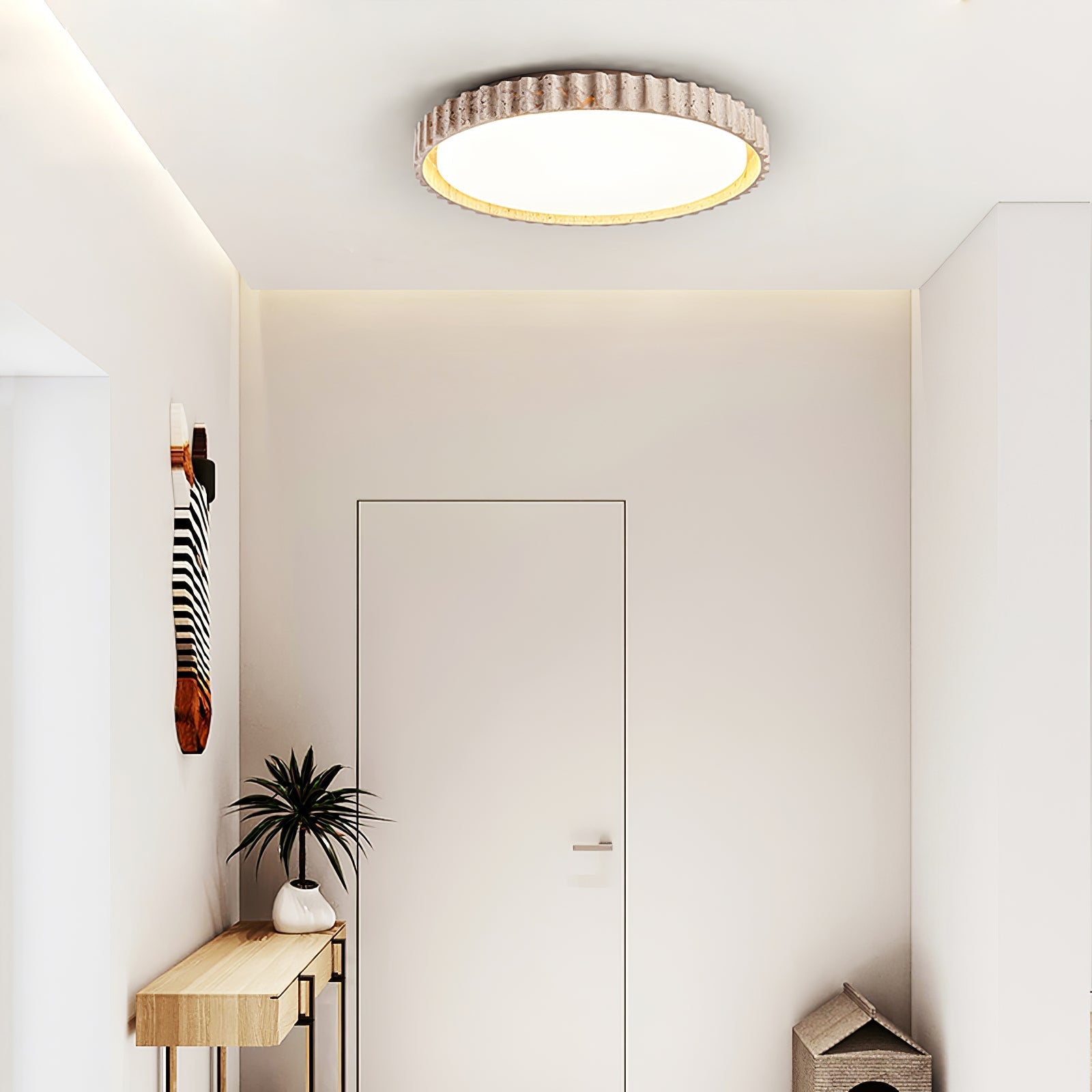 Riscom Natural Stone Ceiling Light