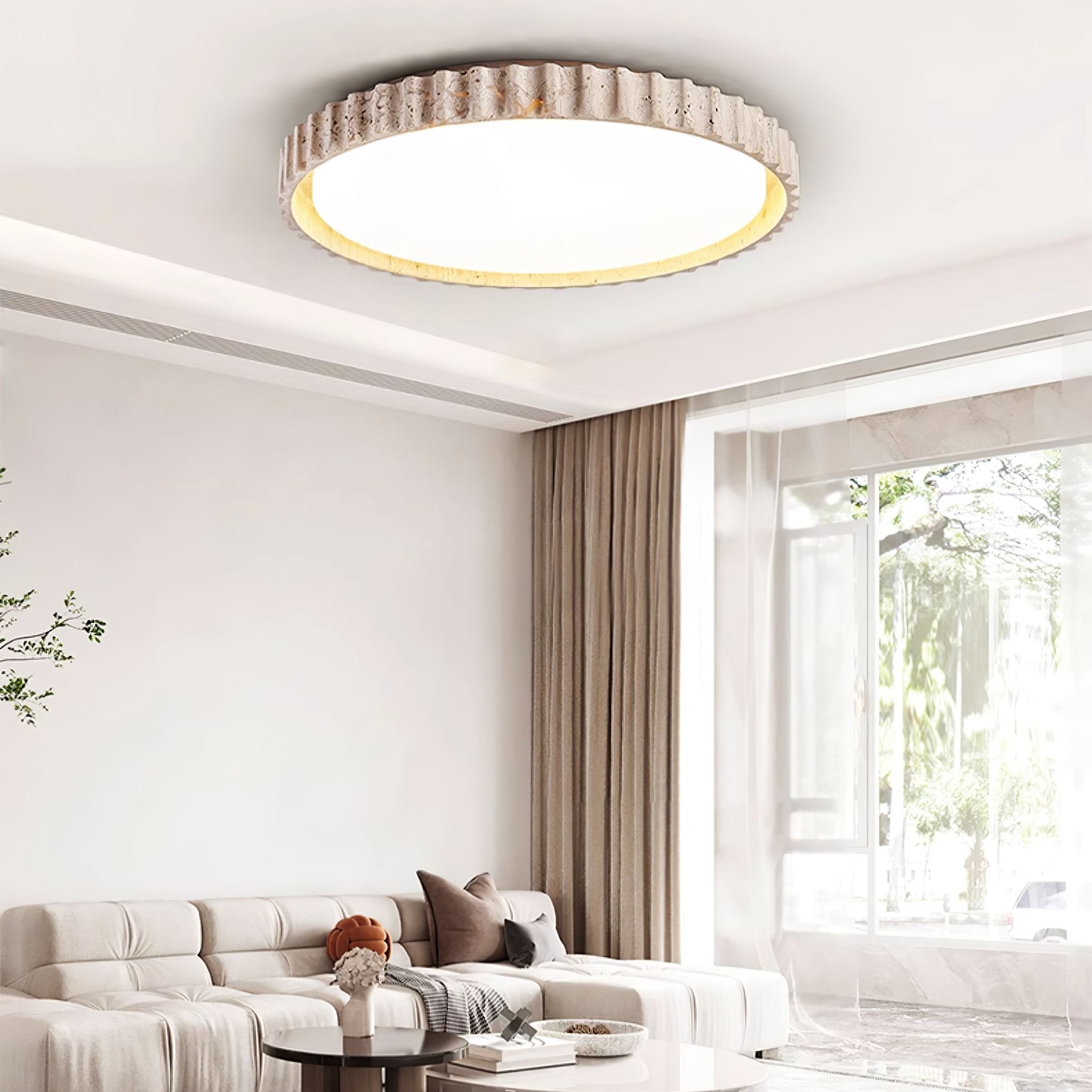 Riscom Natural Stone Ceiling Light