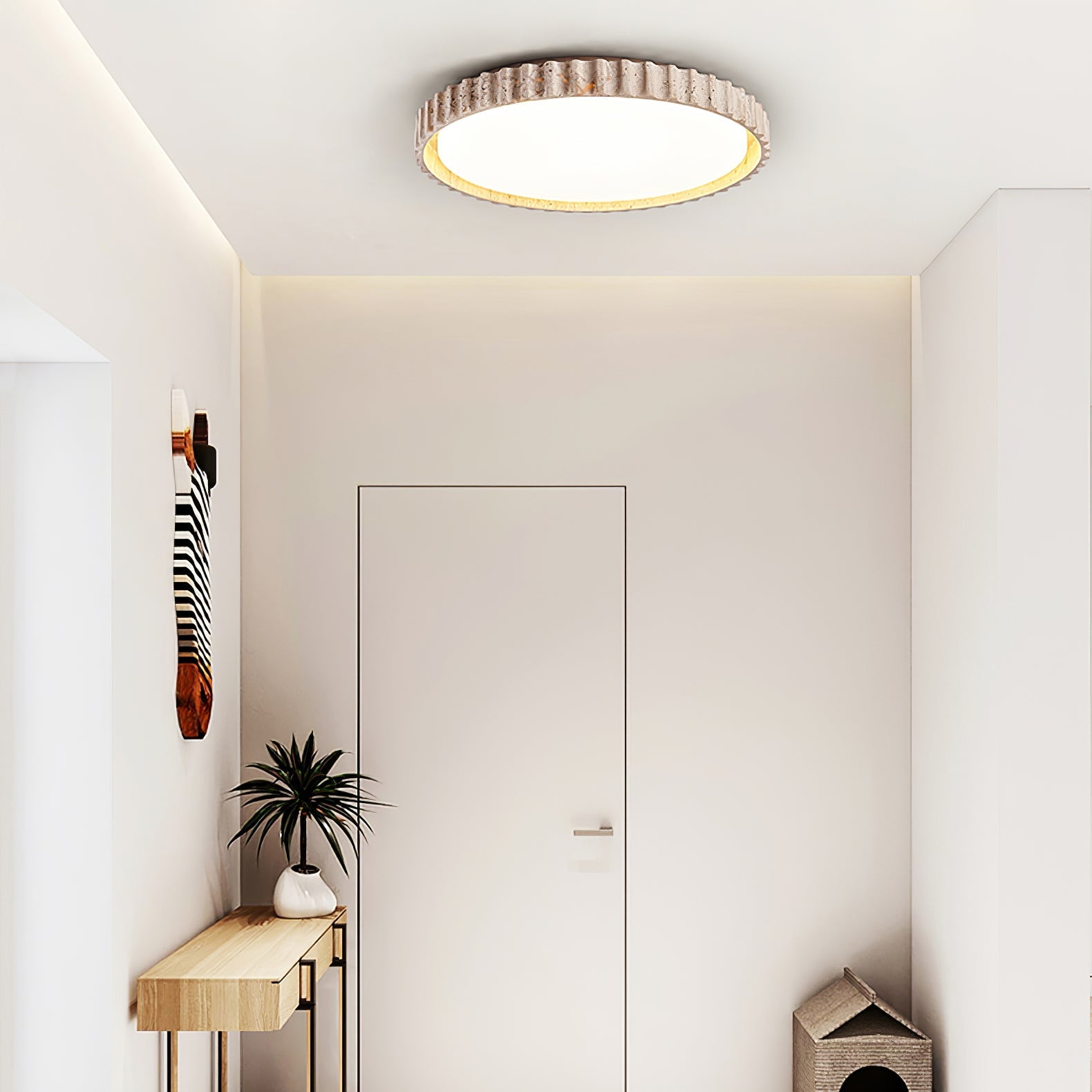 Riscom Natural Stone Ceiling Light