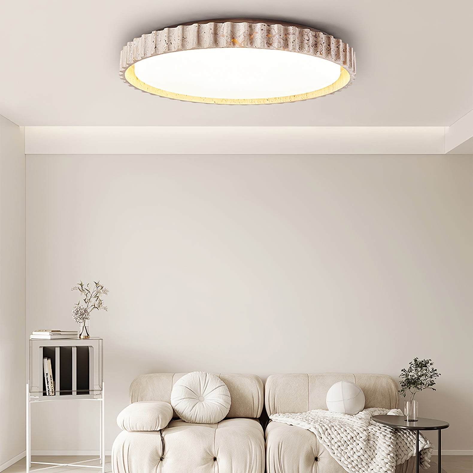 Riscom Natural Stone Ceiling Light