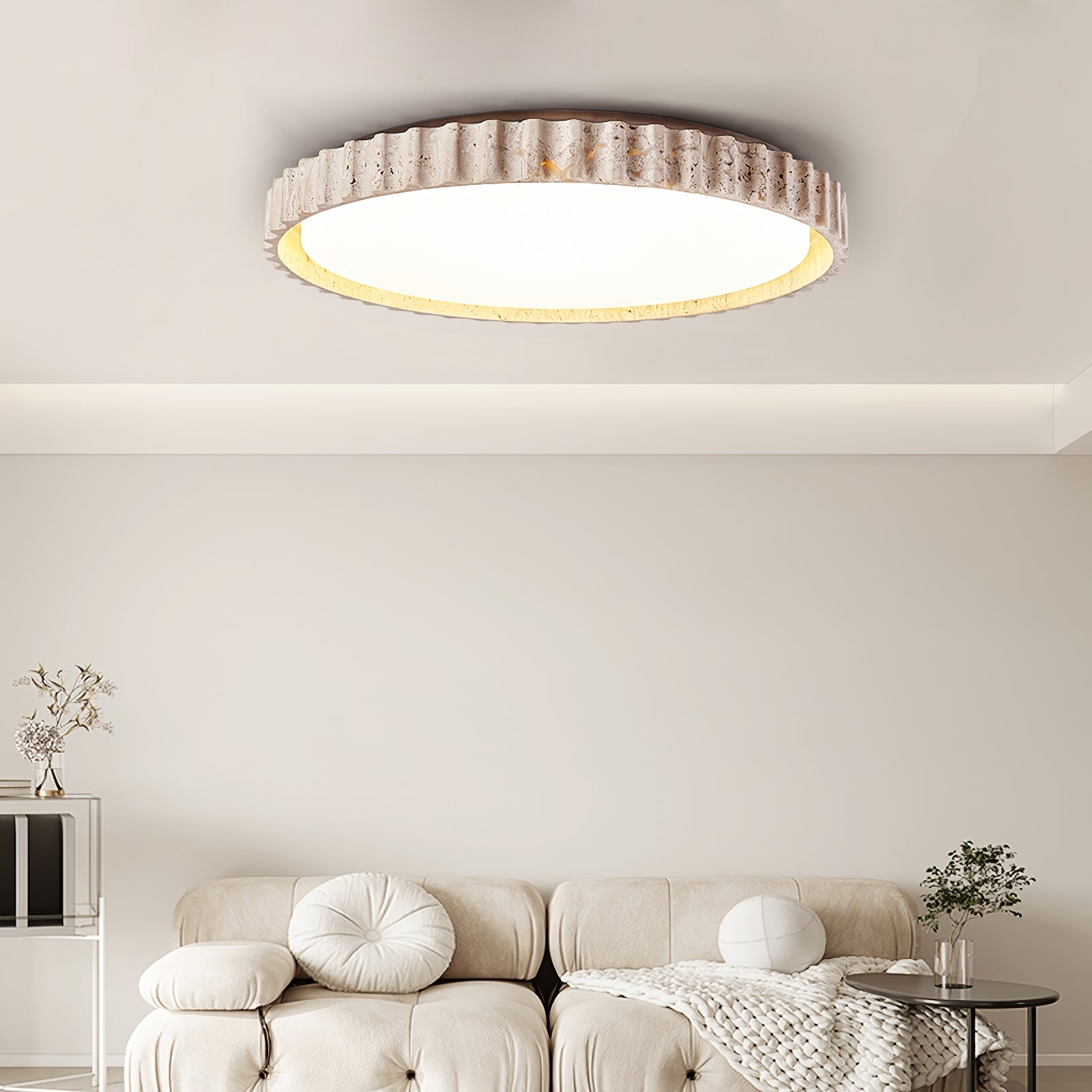 Riscom Natural Stone Ceiling Light