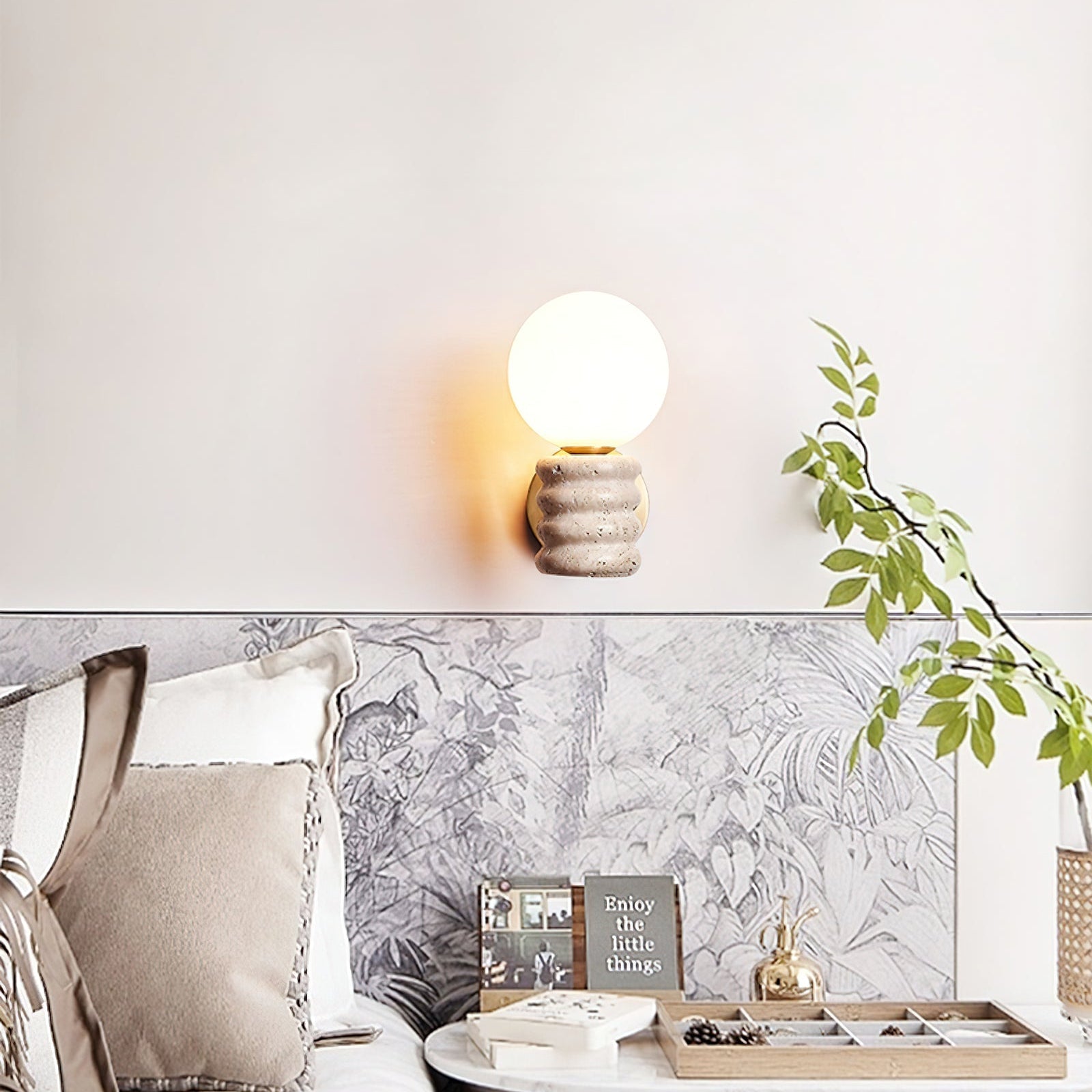 Remo Travertine Wall Light
