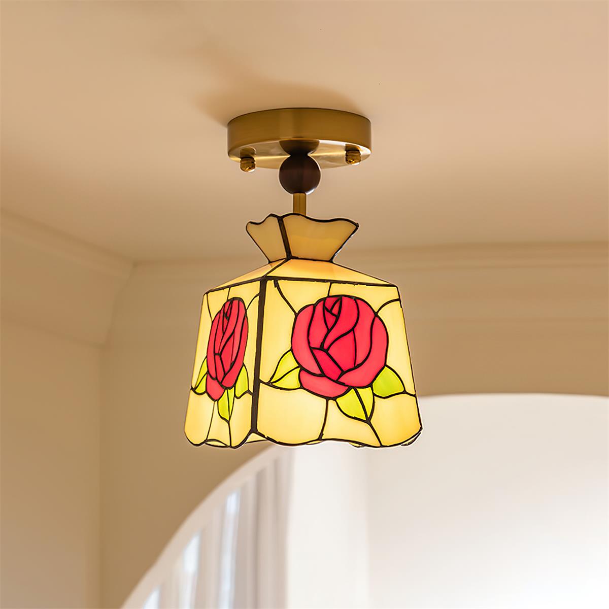 Raselis Tiffany Ceiling Light