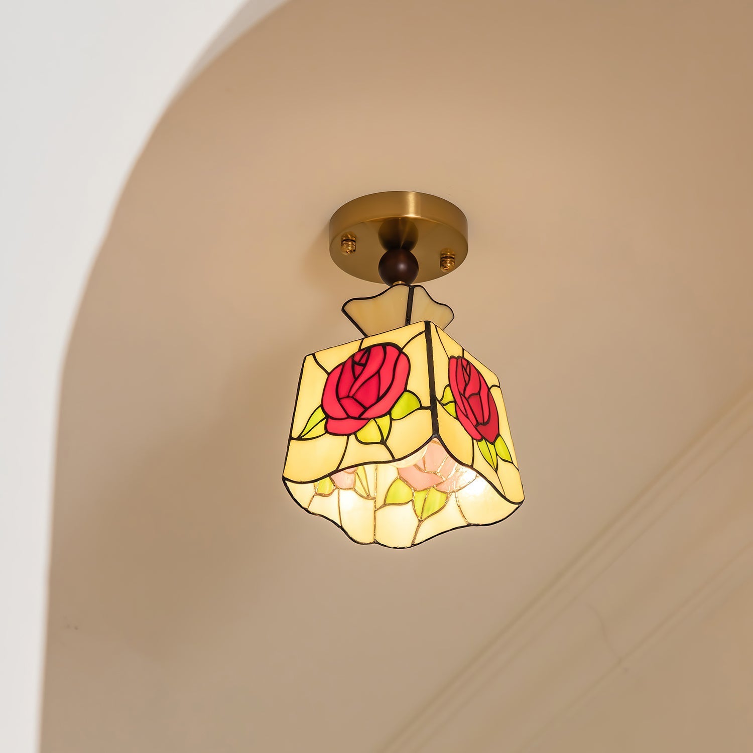 Raselis Tiffany Ceiling Light