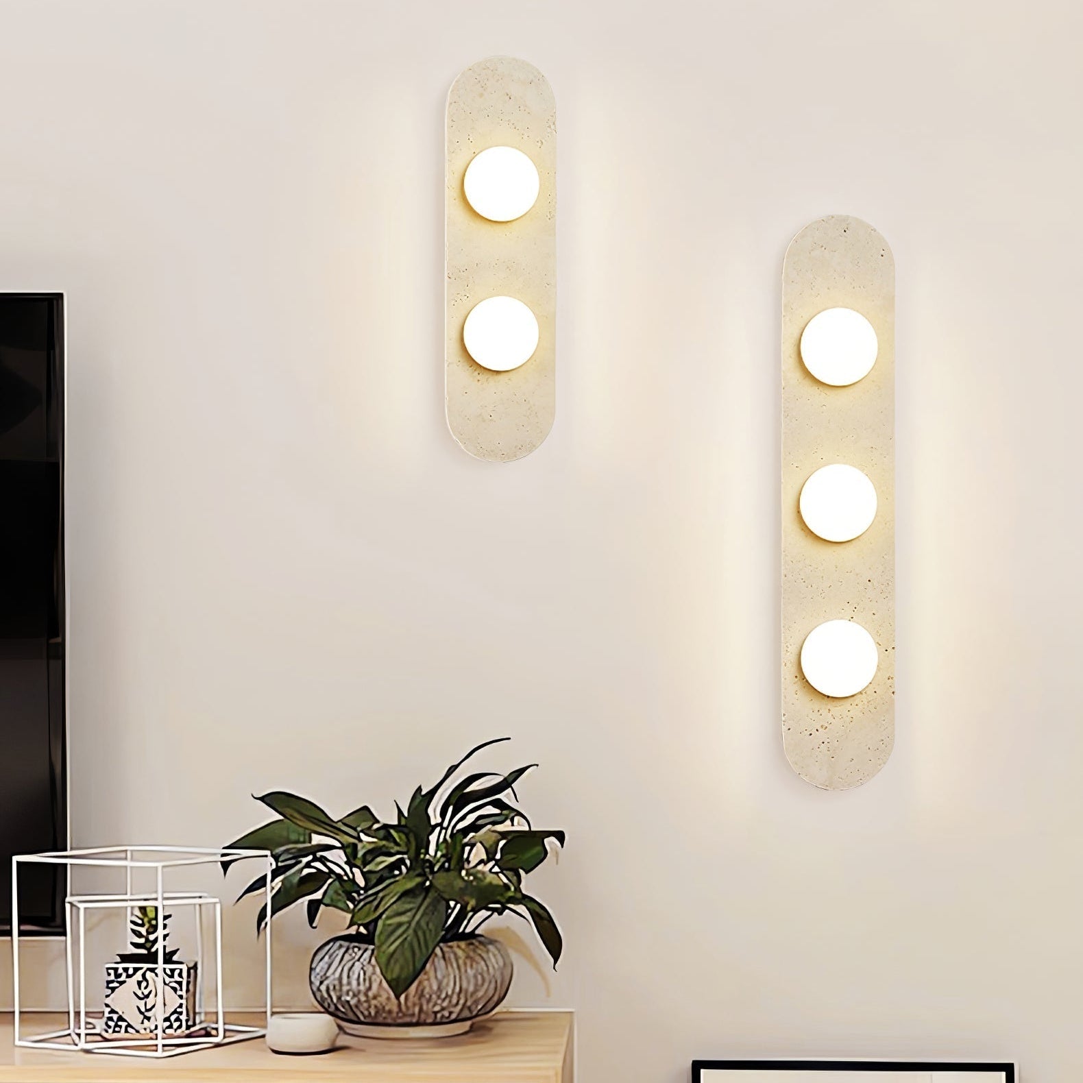 Roavel Natural Stone Wall Light