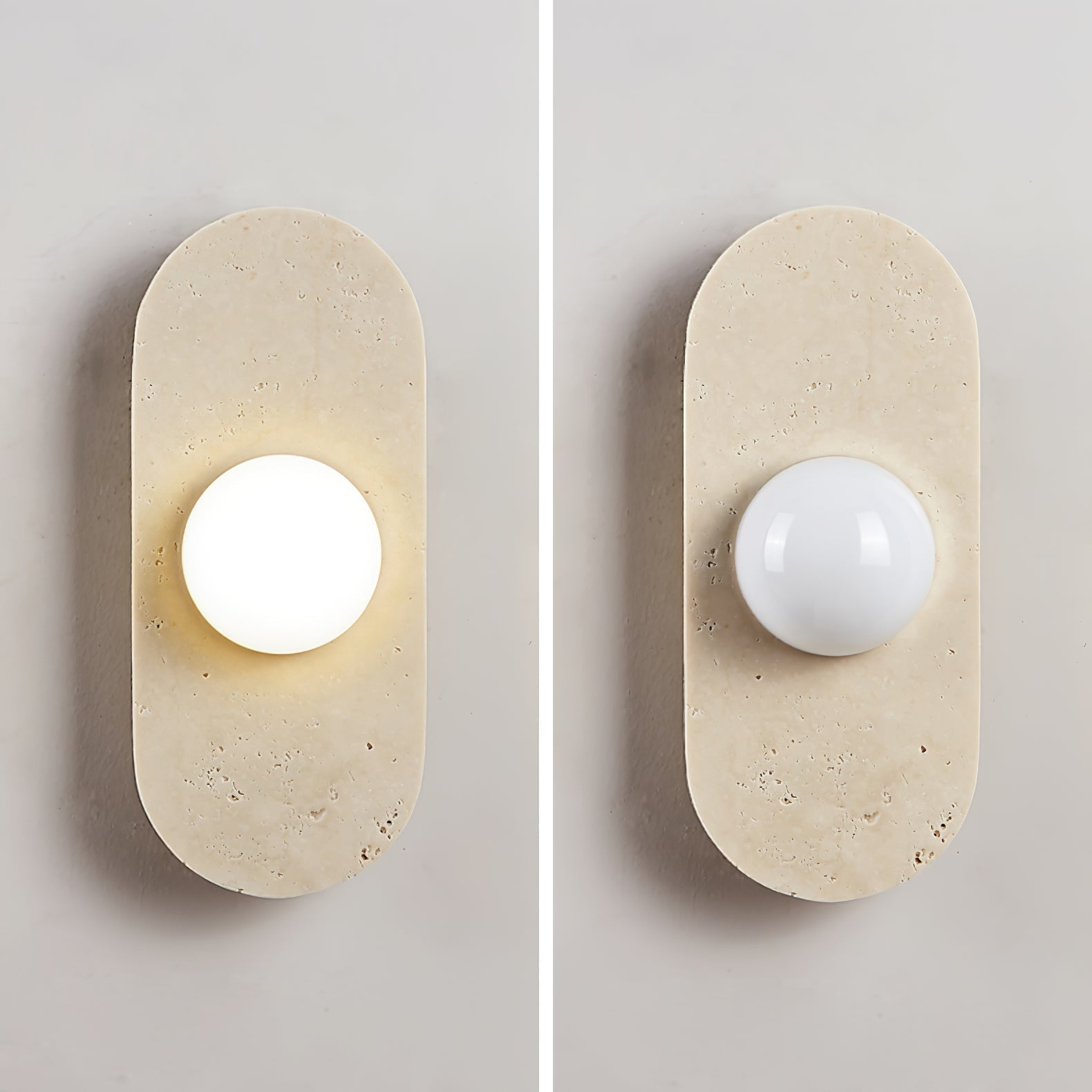Roavel Natural Stone Wall Light