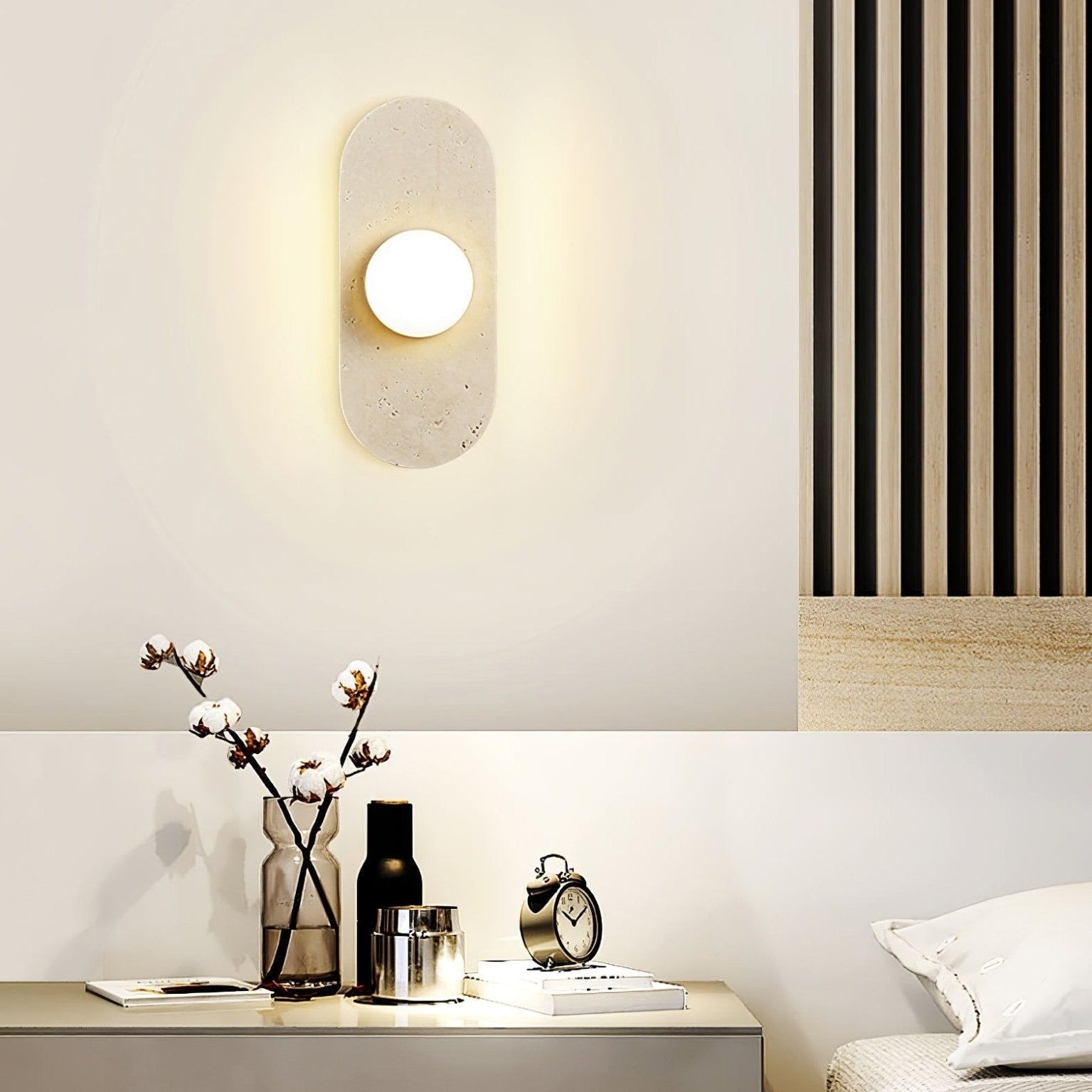 Roavel Natural Stone Wall Light