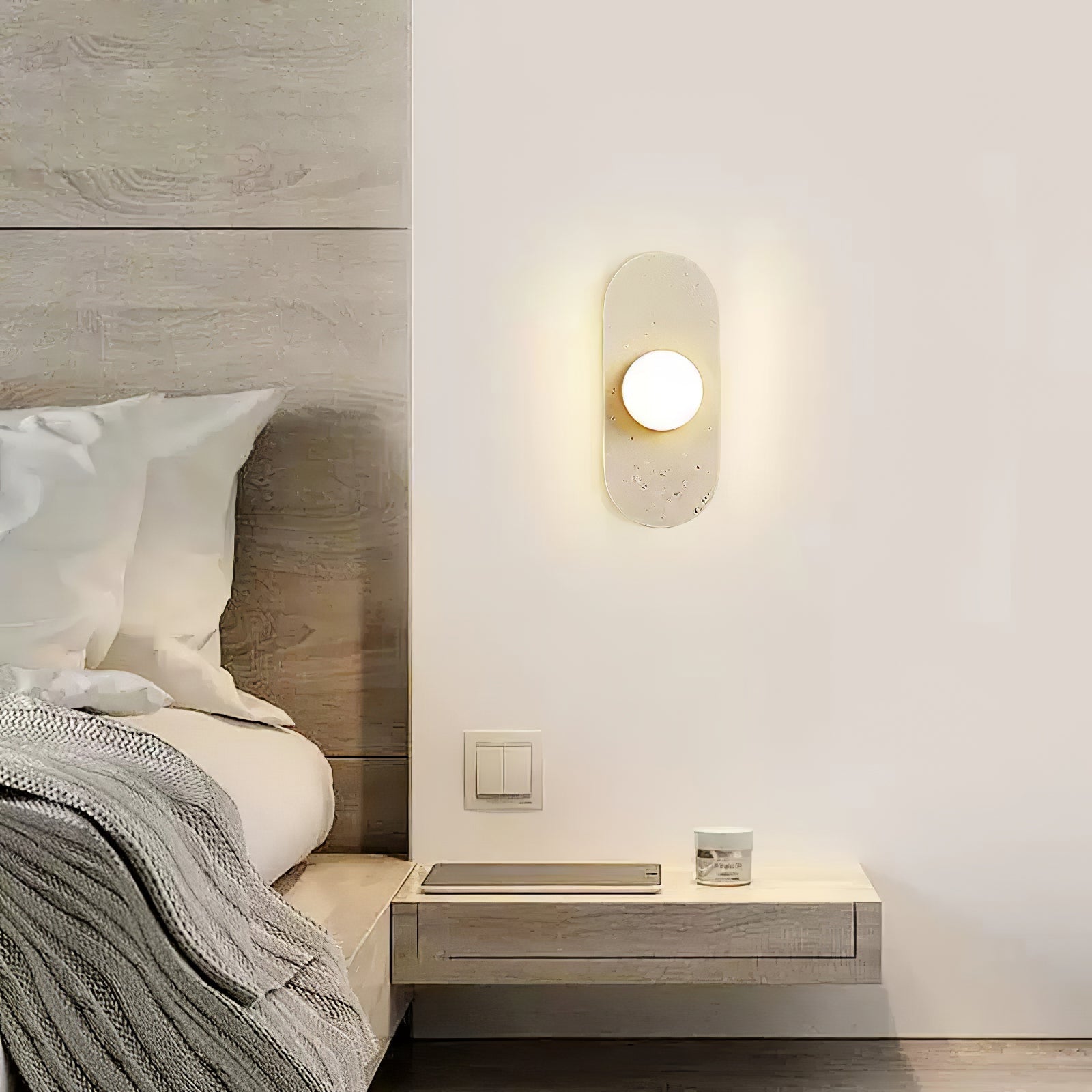 Roavel Natural Stone Wall Light