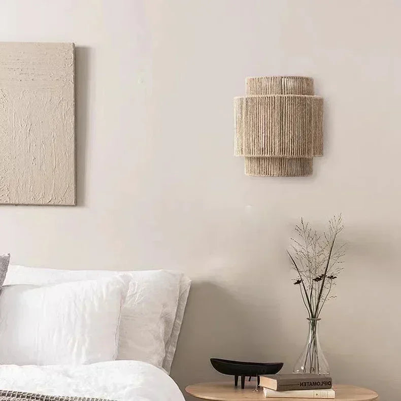 Ozu Hemp Rope Wall Light