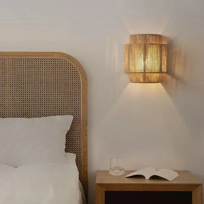 Ozu Hemp Rope Wall Light