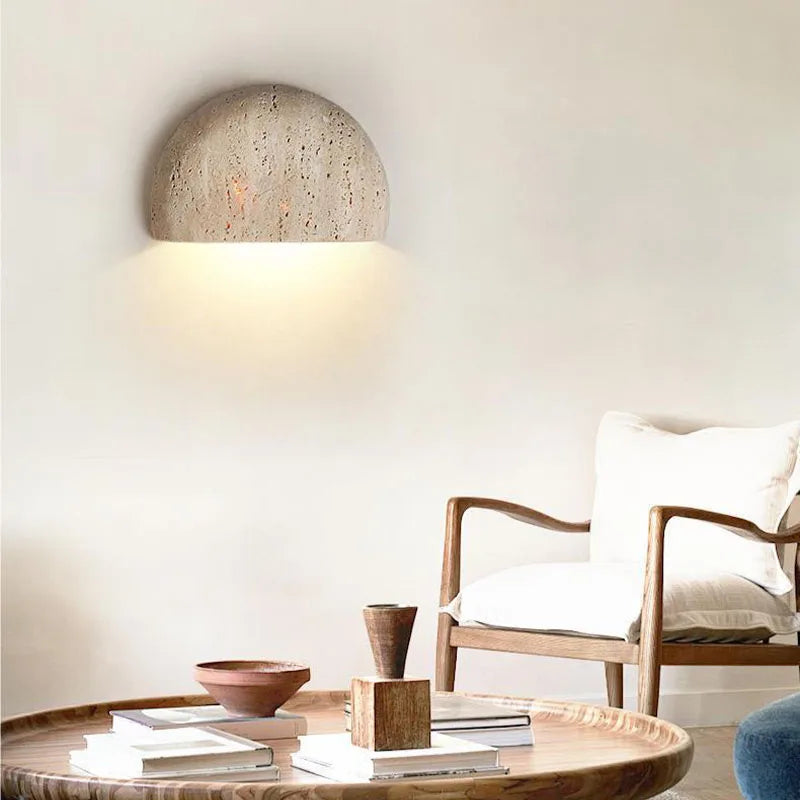Wobeku Natural Stone Wall Light