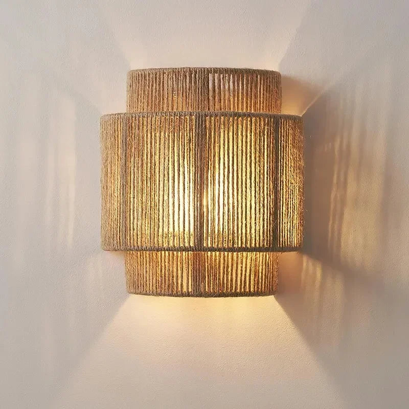 Ozu Hemp Rope Wall Light