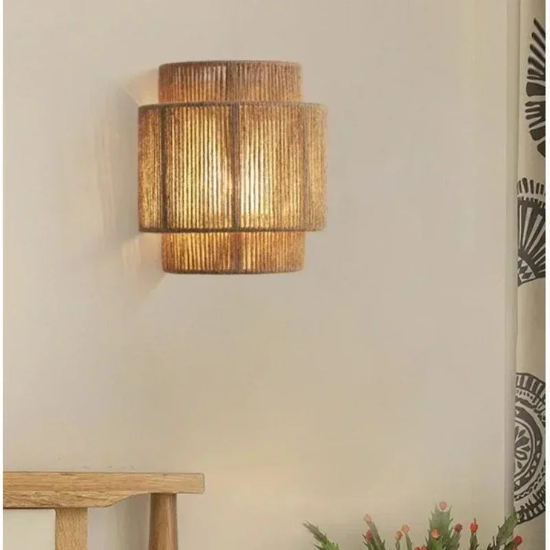 Ozu Hemp Rope Wall Light