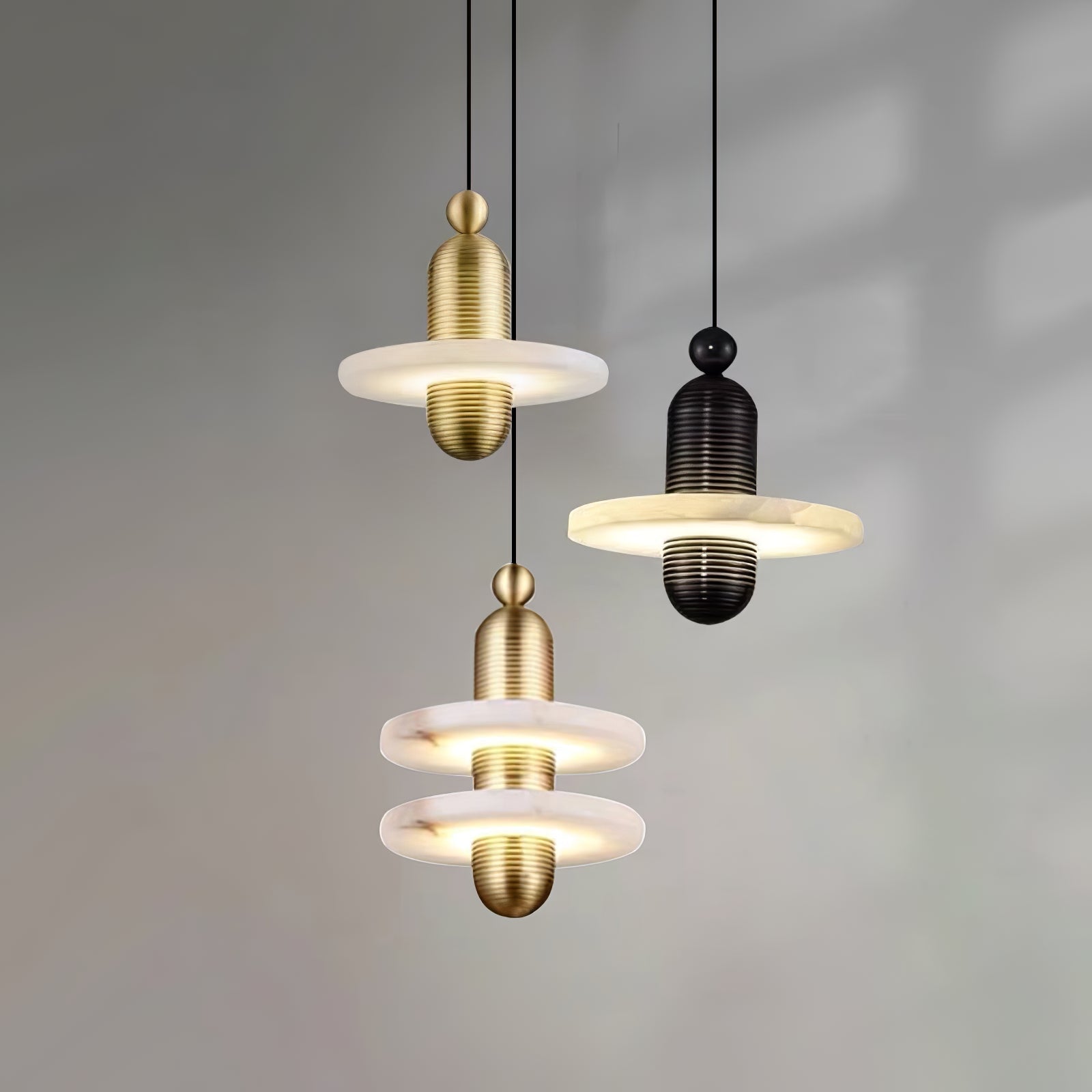 Senmif Alabaster Ring Pendant Light
