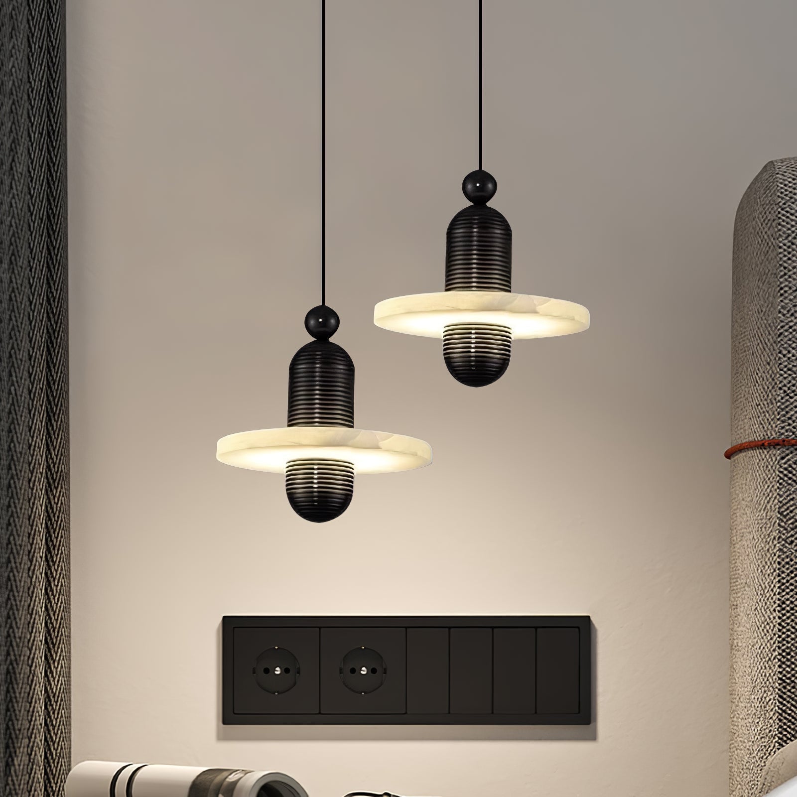 Senmif Alabaster Ring Pendant Light