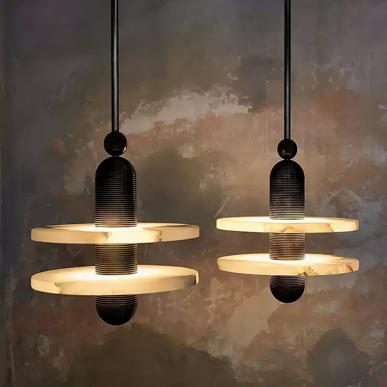 Senmif Alabaster Ring Pendant Light