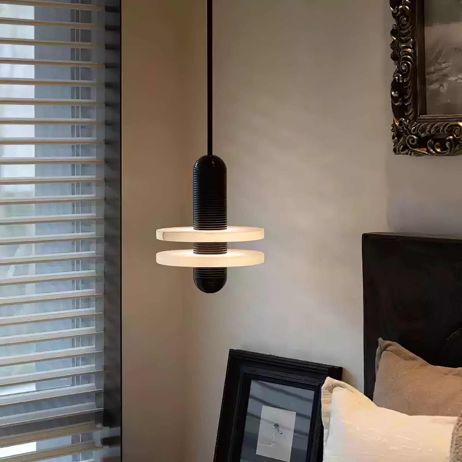 Senmif Alabaster Ring Pendant Light