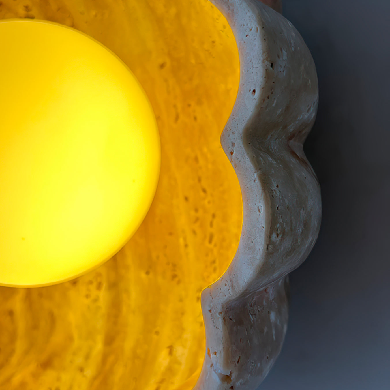 Meyliva Natural Stone Wall Light