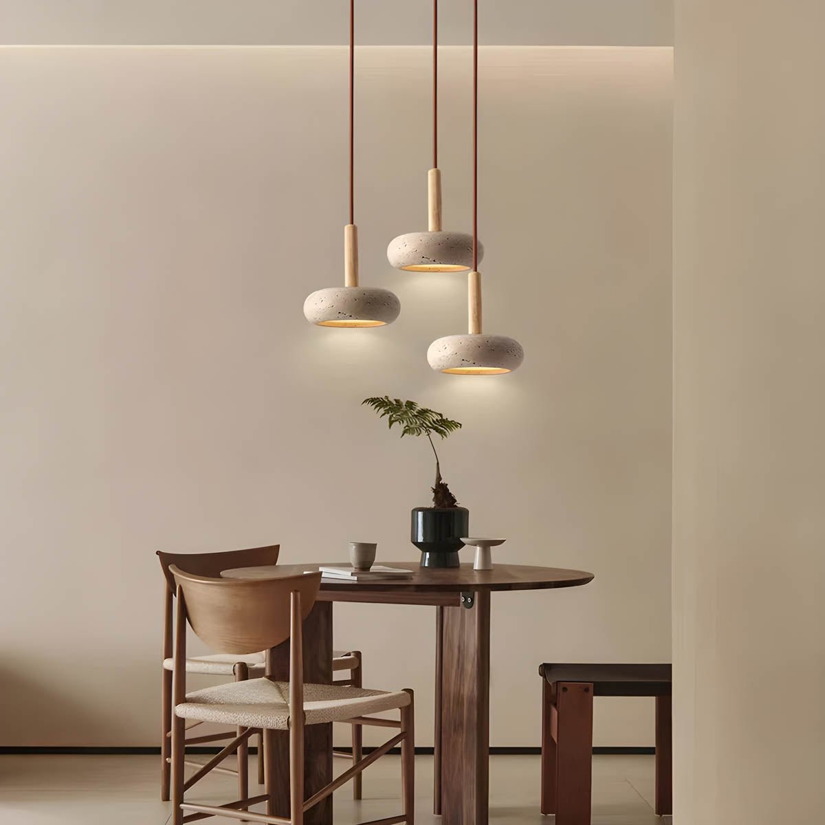 Ostoha Travertine Pendant Light