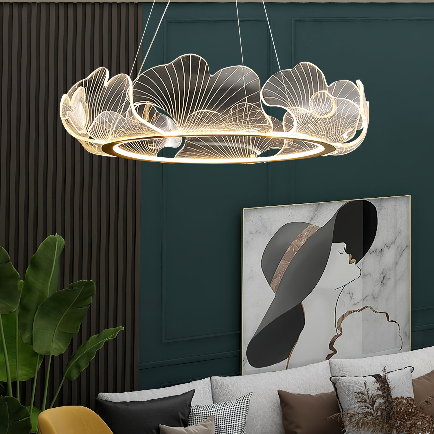 Kelltoney Leaf Chandelier