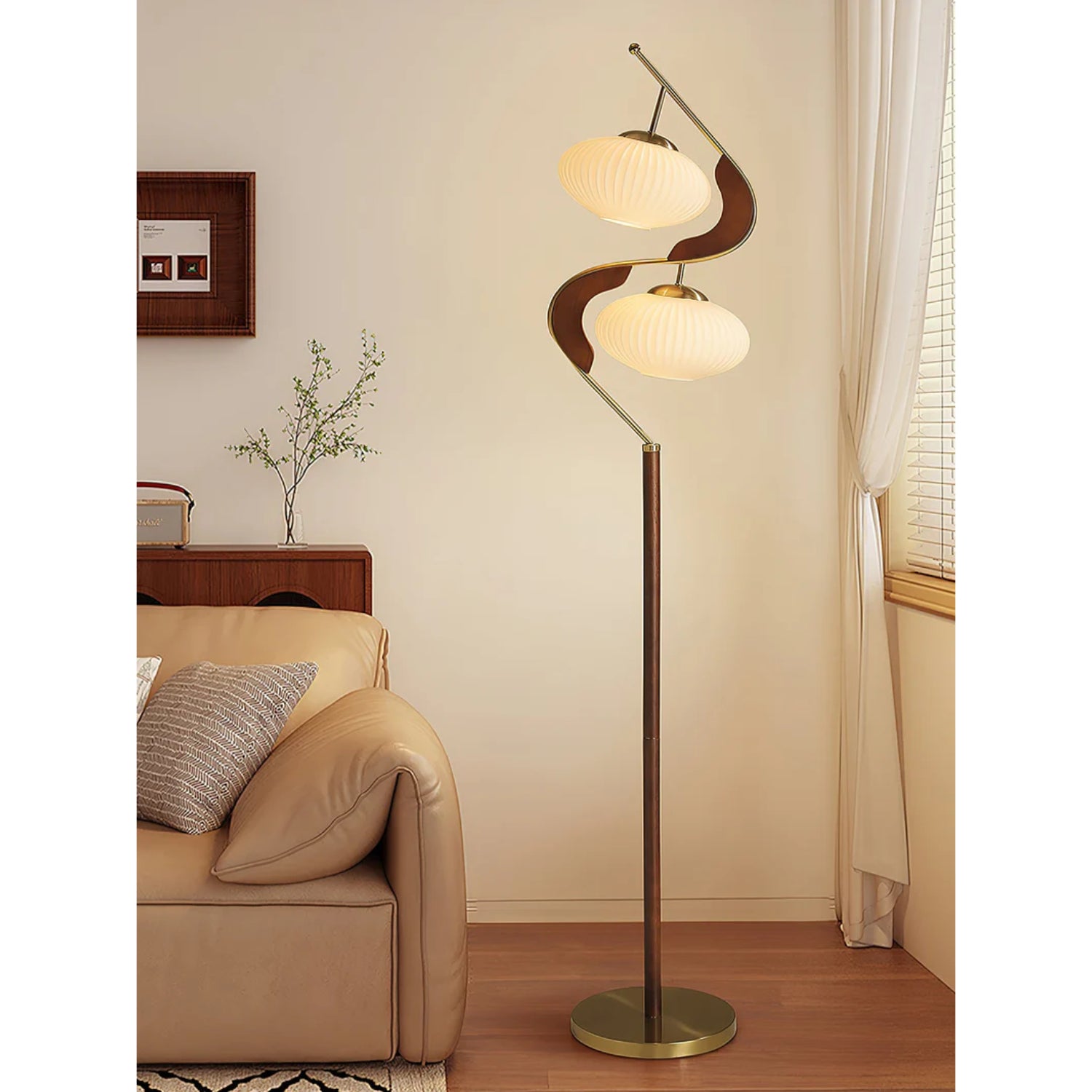 Double Seneva Floor Lamp
