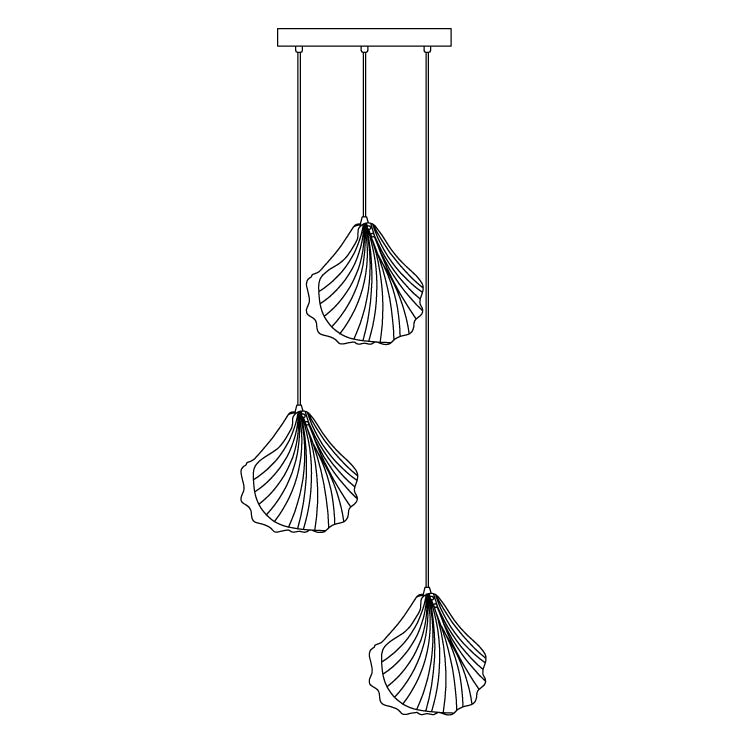 Nalina Shell-Shaped Pendant Light