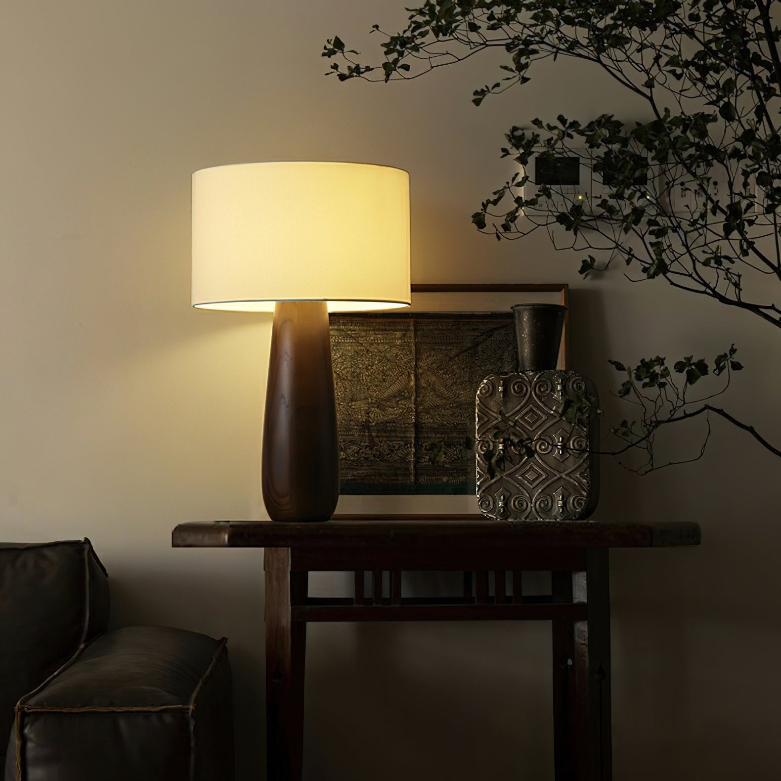 Sirenno Wooden Table Lamp