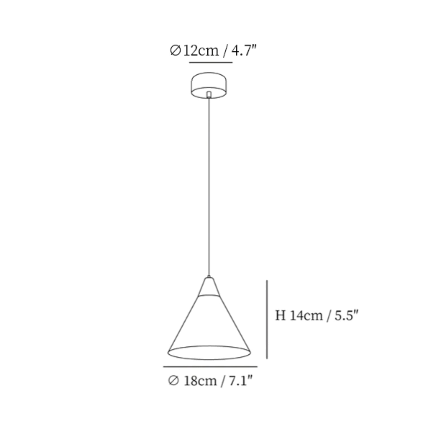 Pencone Pendant Light