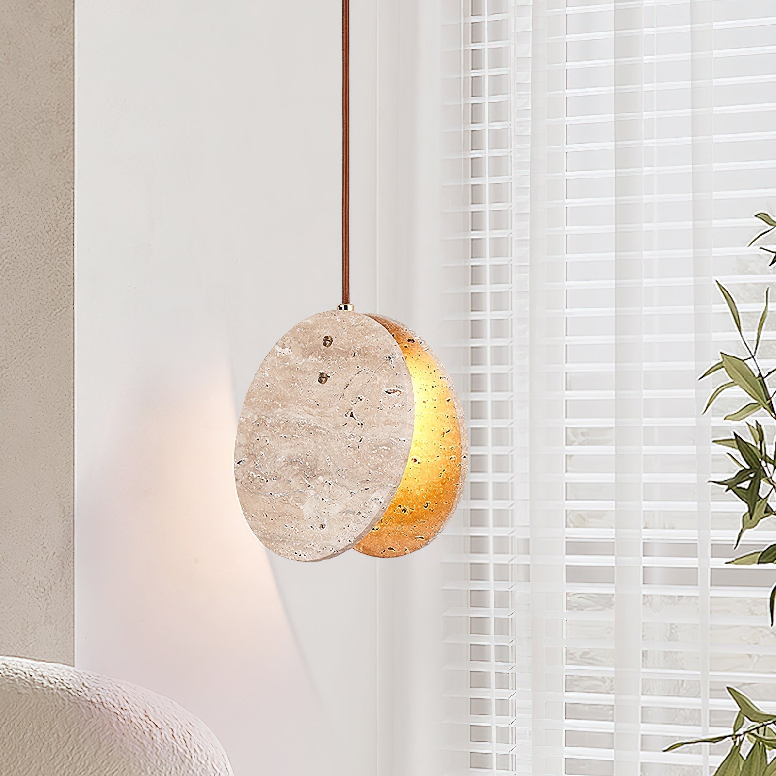 Melosi Natural Stone Pendant Light