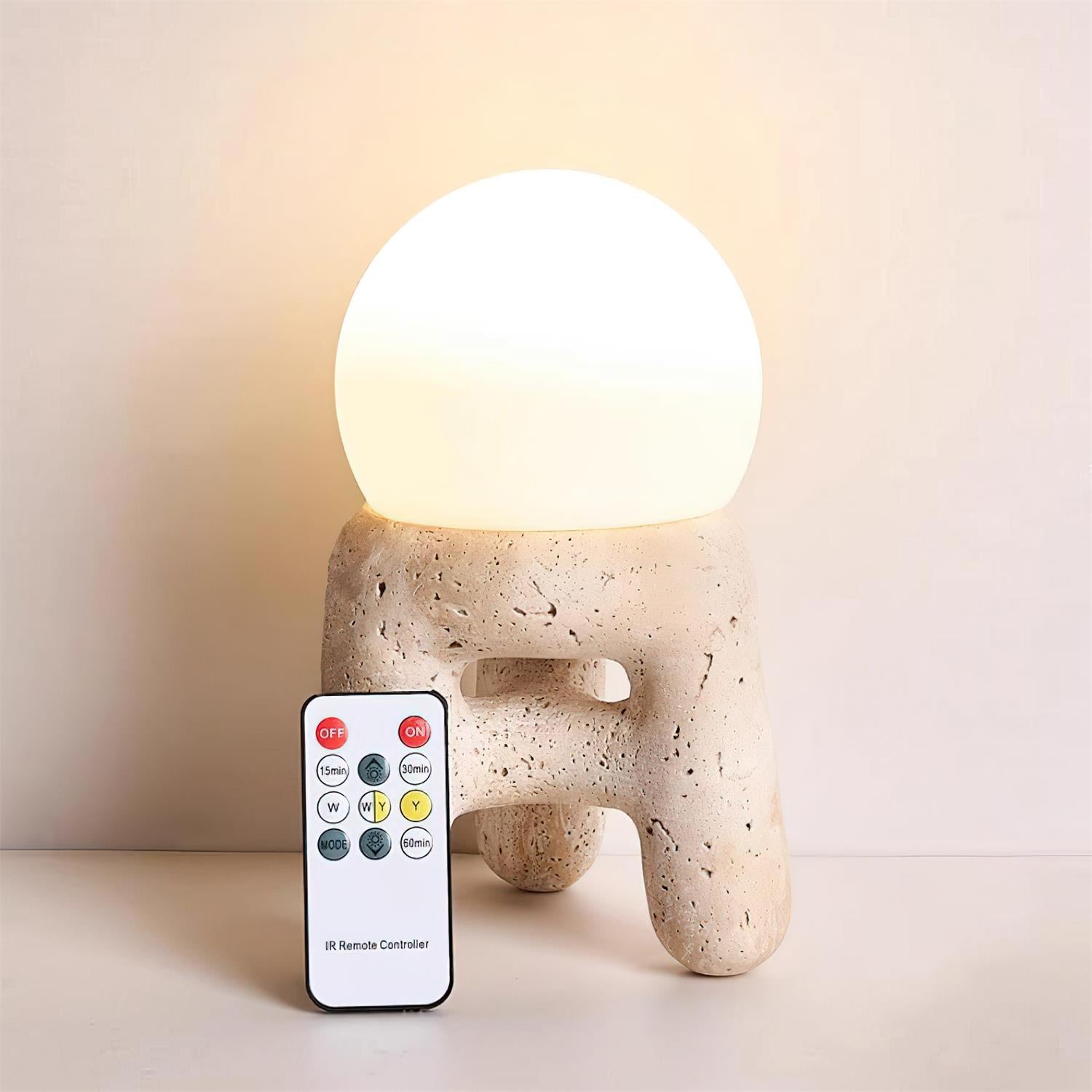 Jug-Shaped Natural Stone Table Lamp