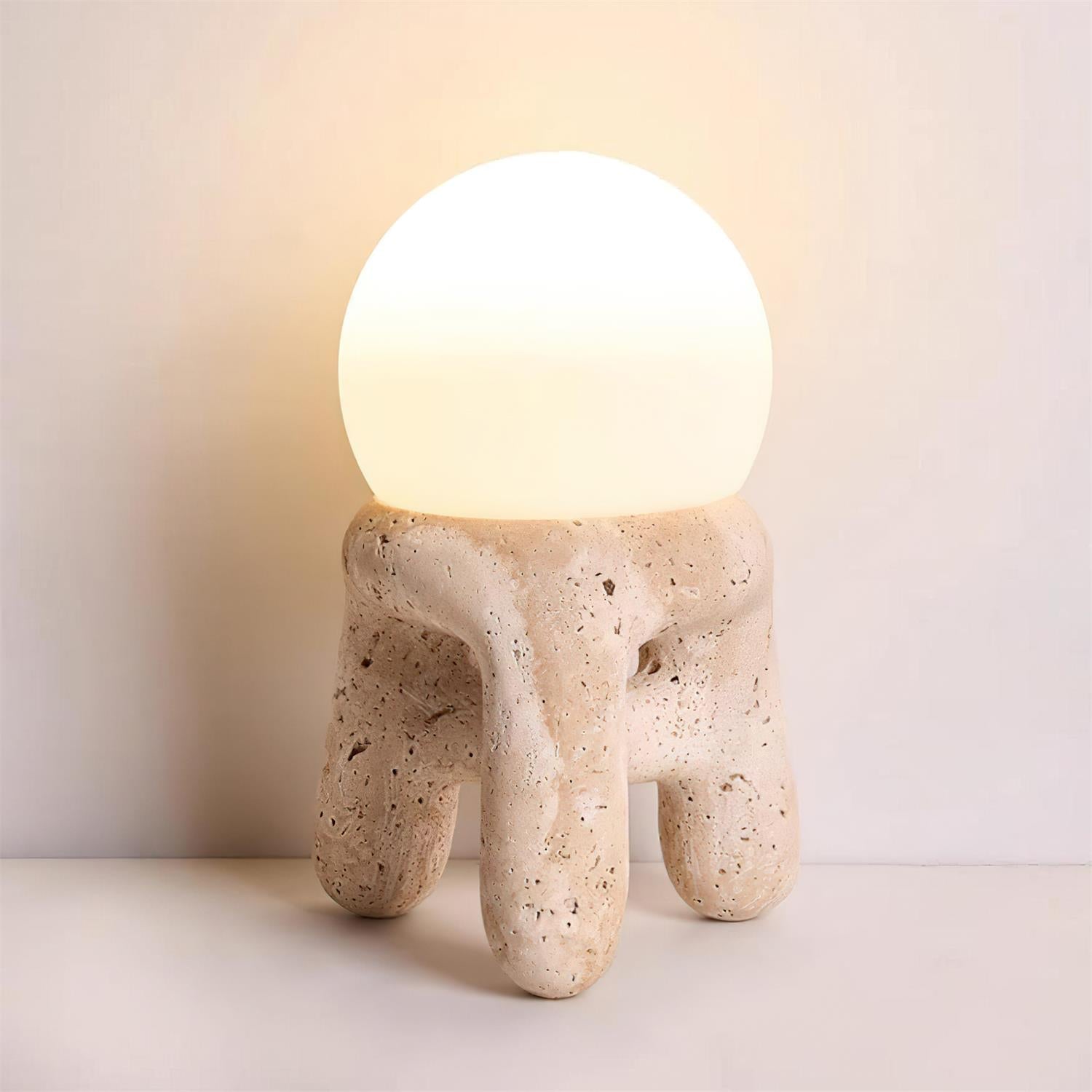 Jug-Shaped Natural Stone Table Lamp