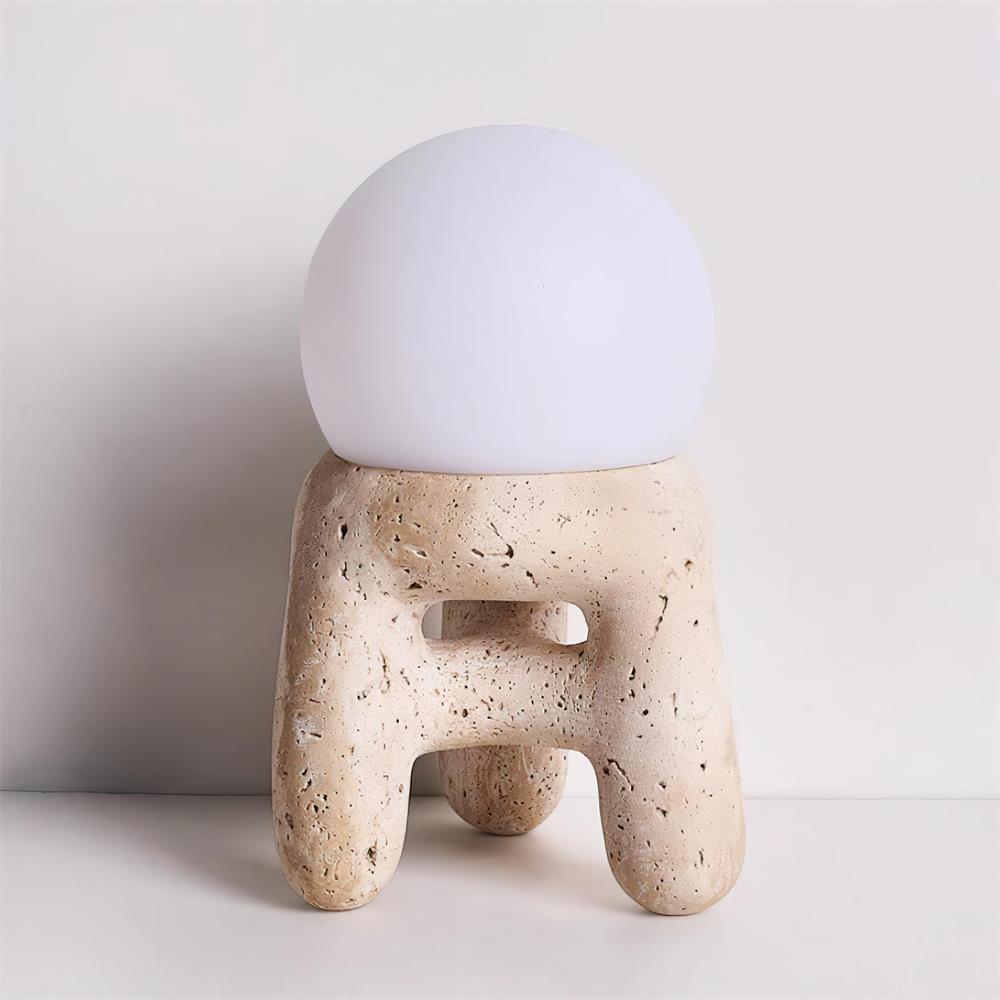 Jug-Shaped Natural Stone Table Lamp