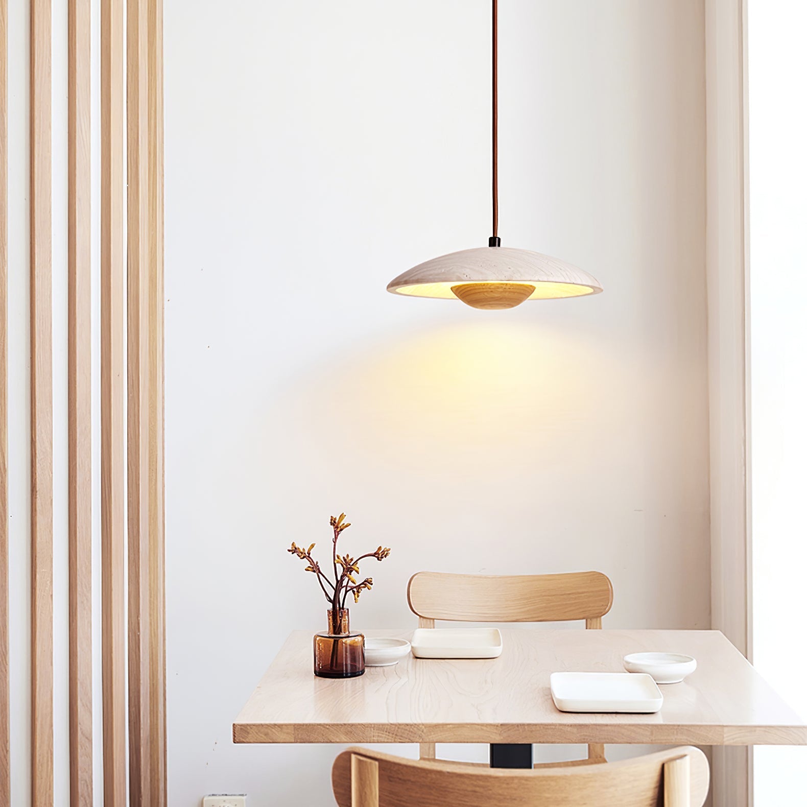 Poston Travertine Pendant Light