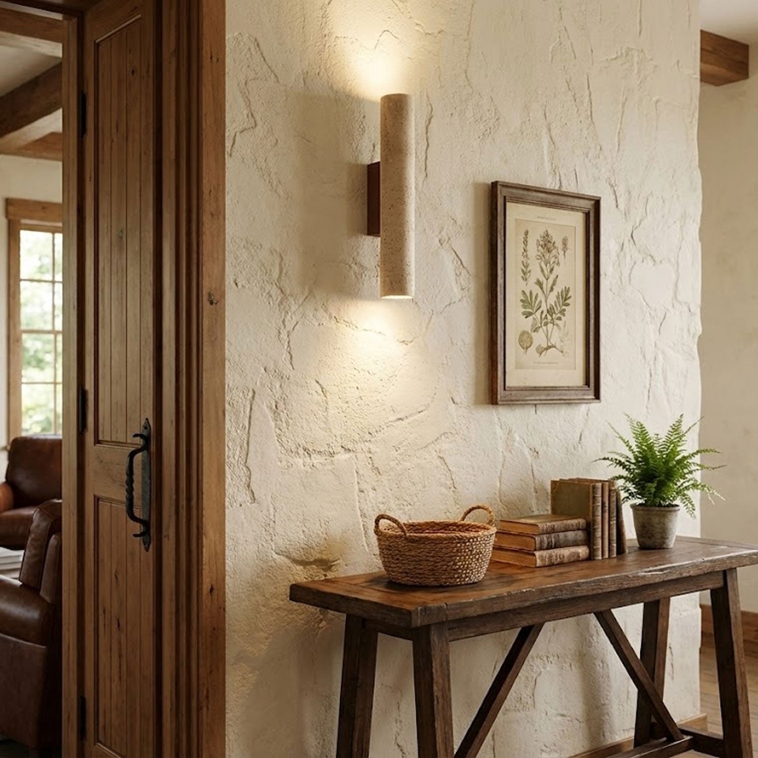Someysa Travertine Wall Light