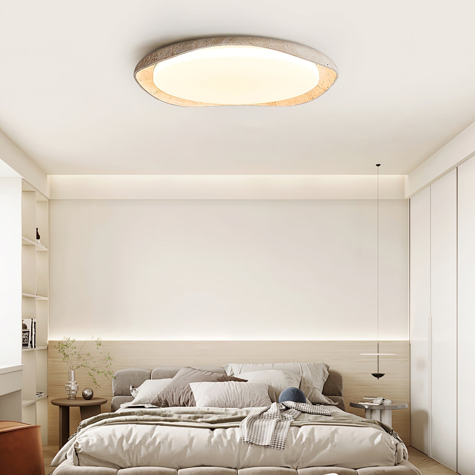 Seiyzan Natural Stone Ceiling Light