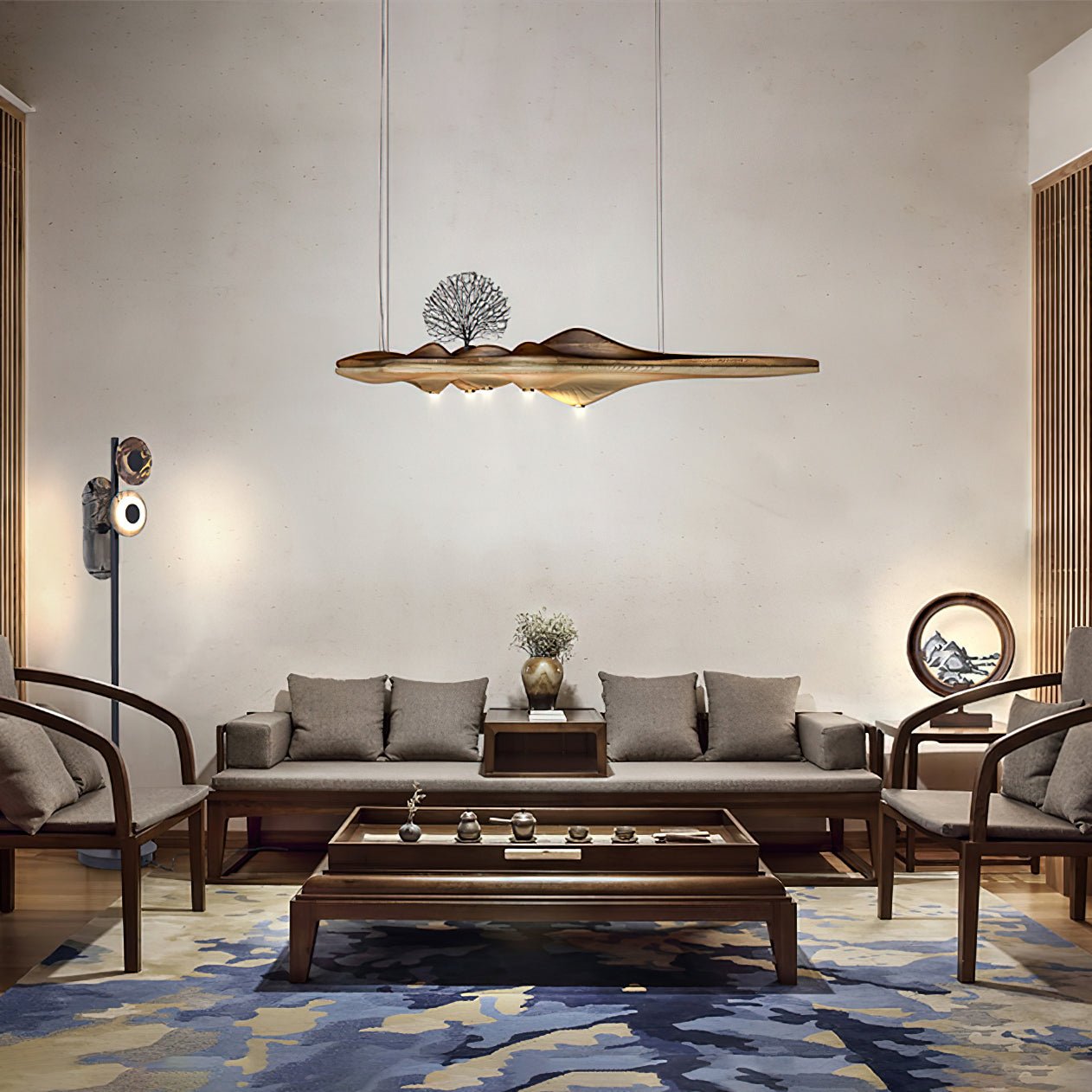 Merocone Wooden Pendant Light