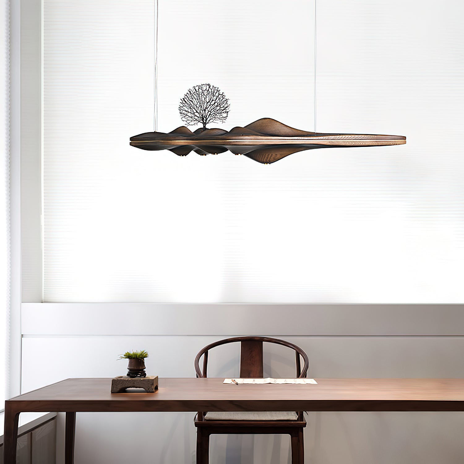Merocone Wooden Pendant Light
