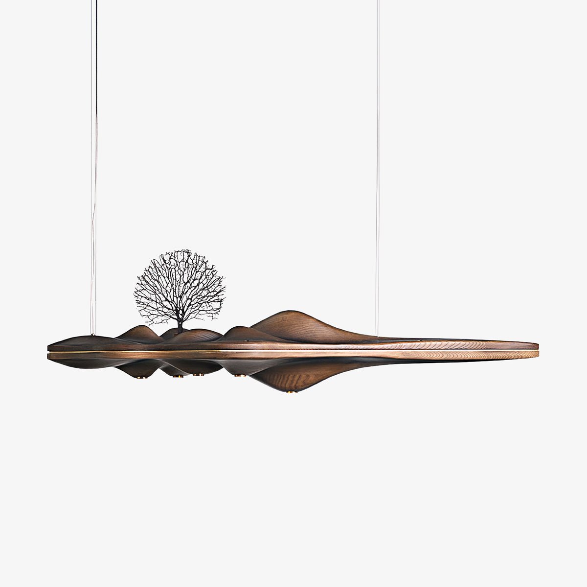 Merocone Wooden Pendant Light