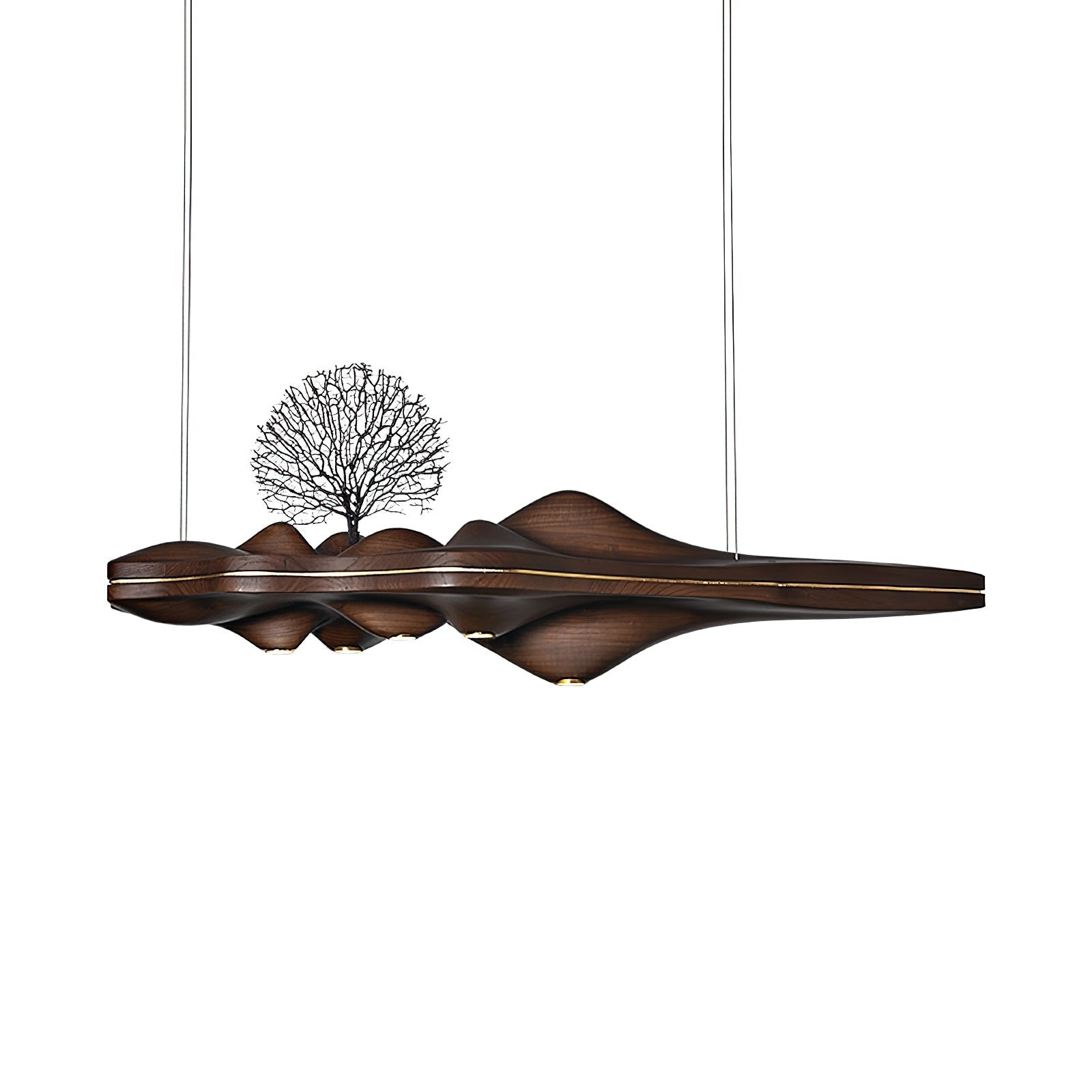 Merocone Wooden Pendant Light