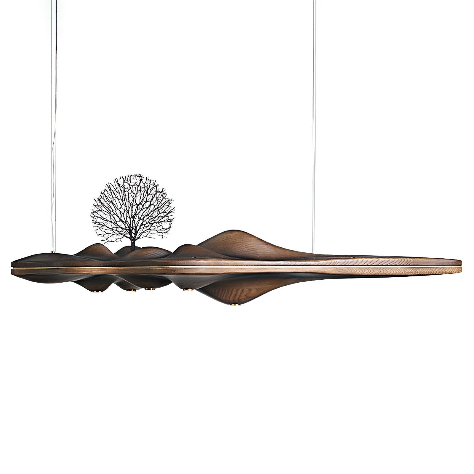Merocone Wooden Pendant Light