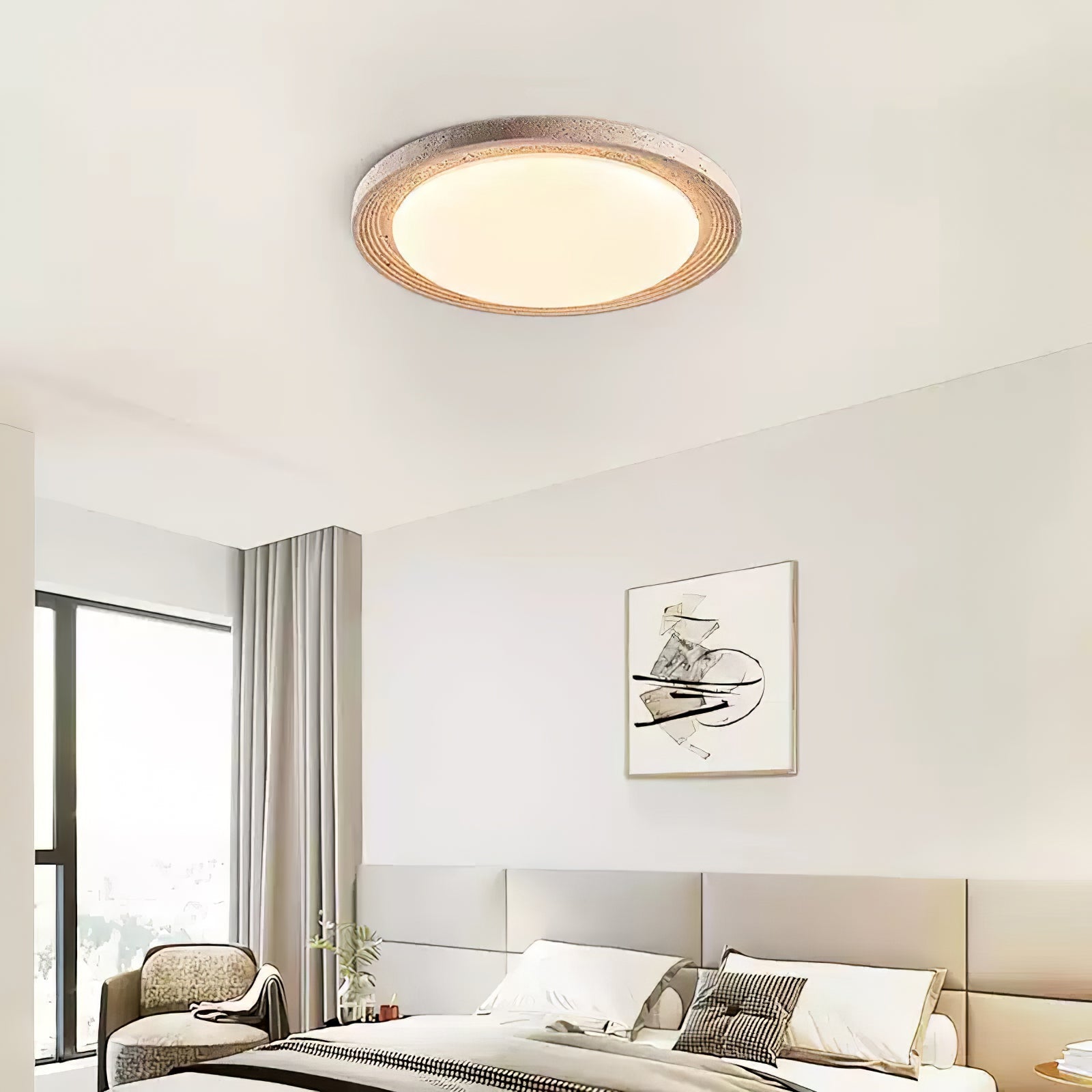 Senoluza Natural Stone Ceiling Light