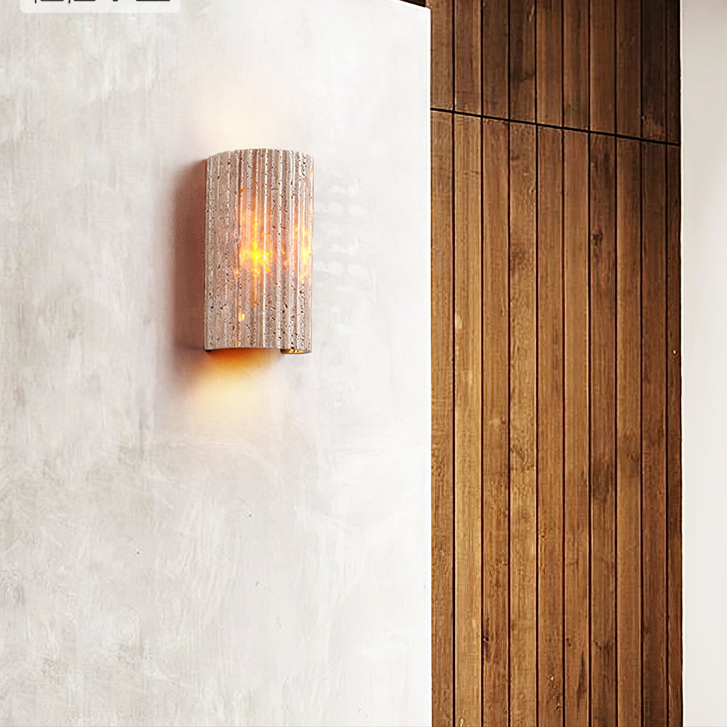 Veisona Natural Stone Wall Light