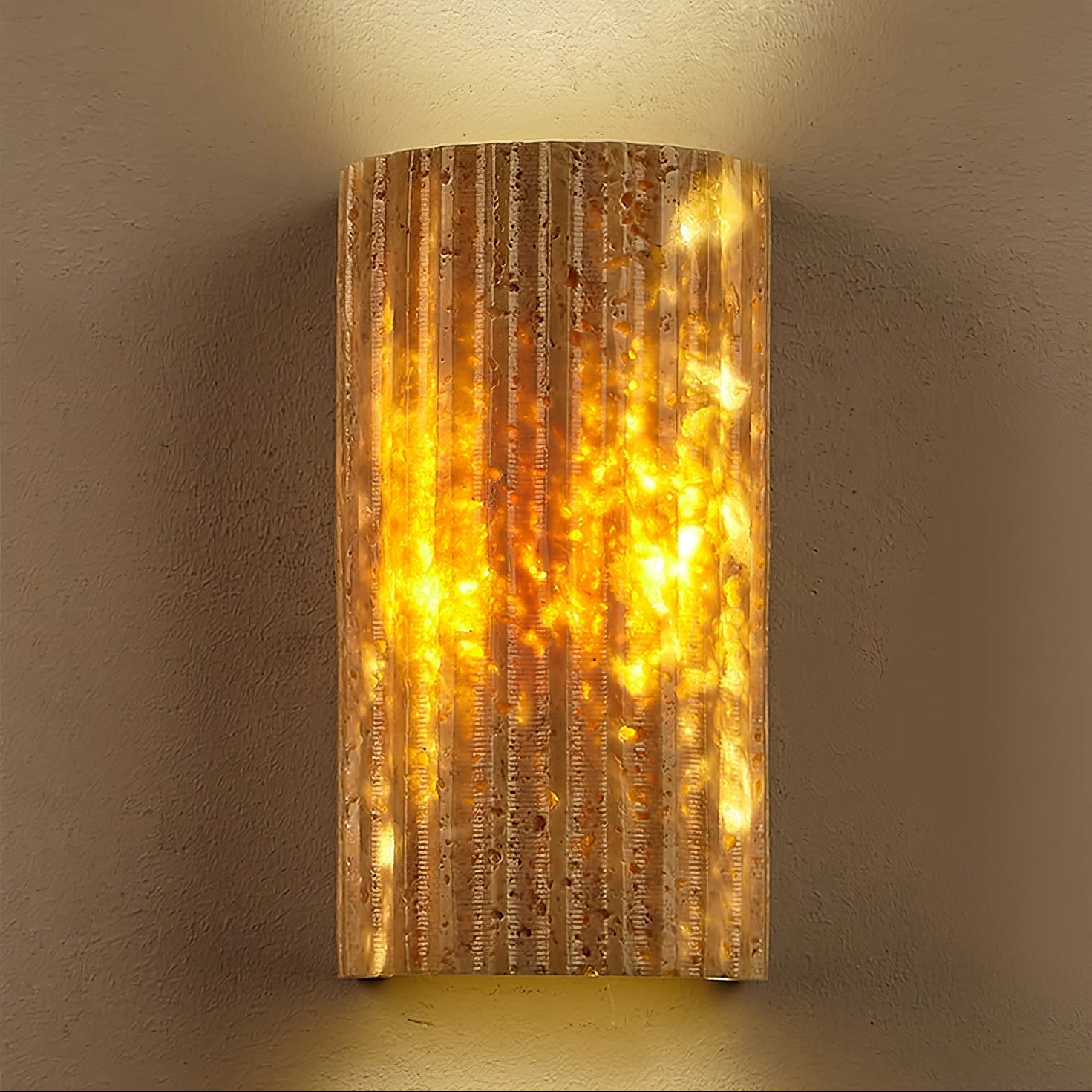 Veisona Natural Stone Wall Light