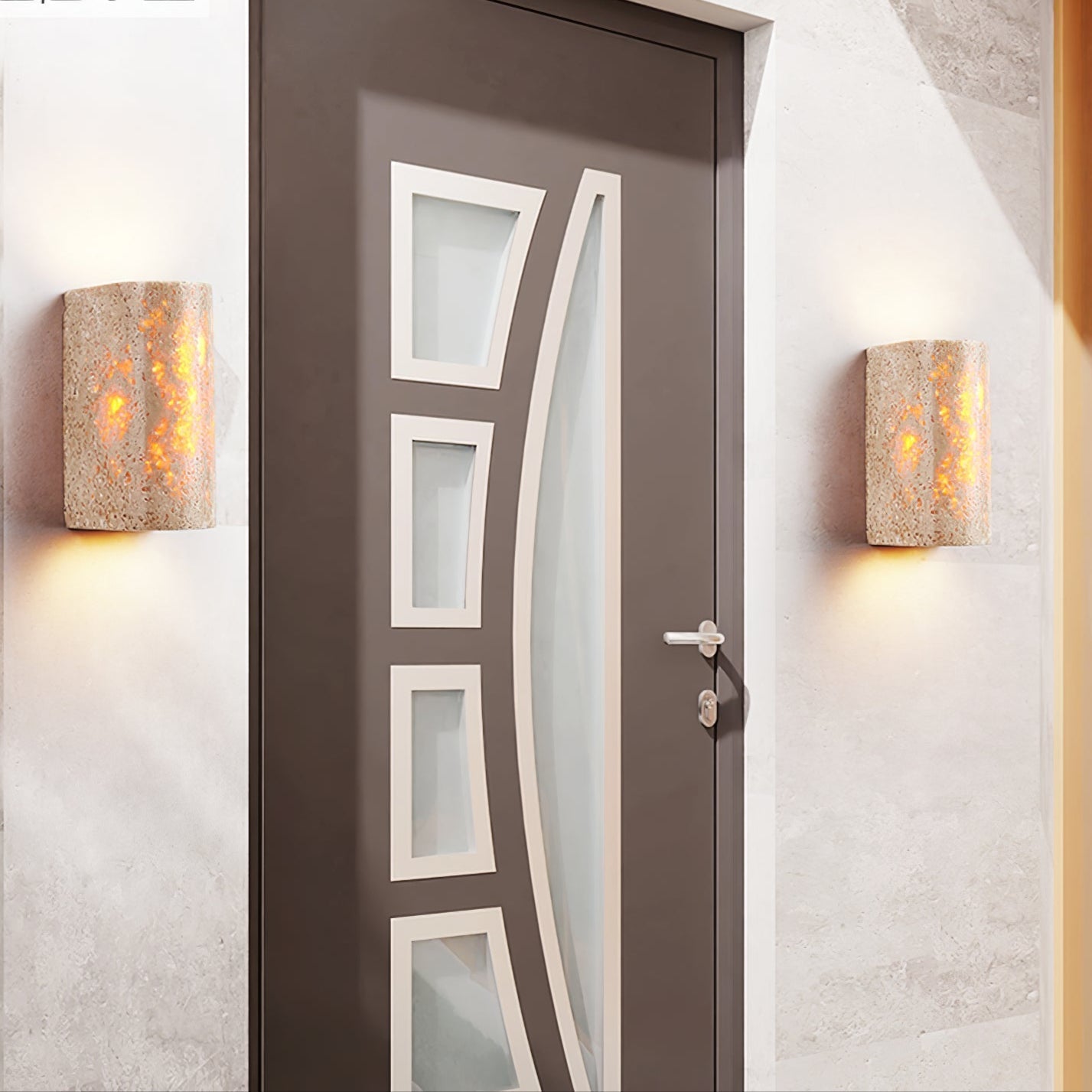 Veisona Natural Stone Wall Light