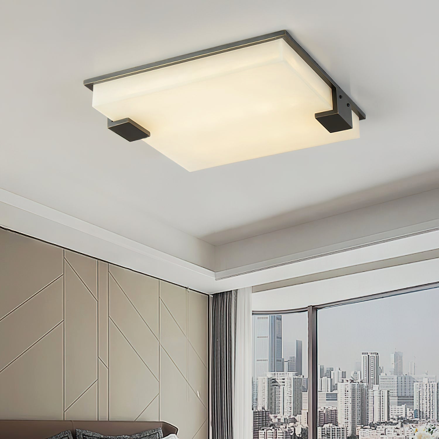 Sqonis Alabaster Ceiling Light