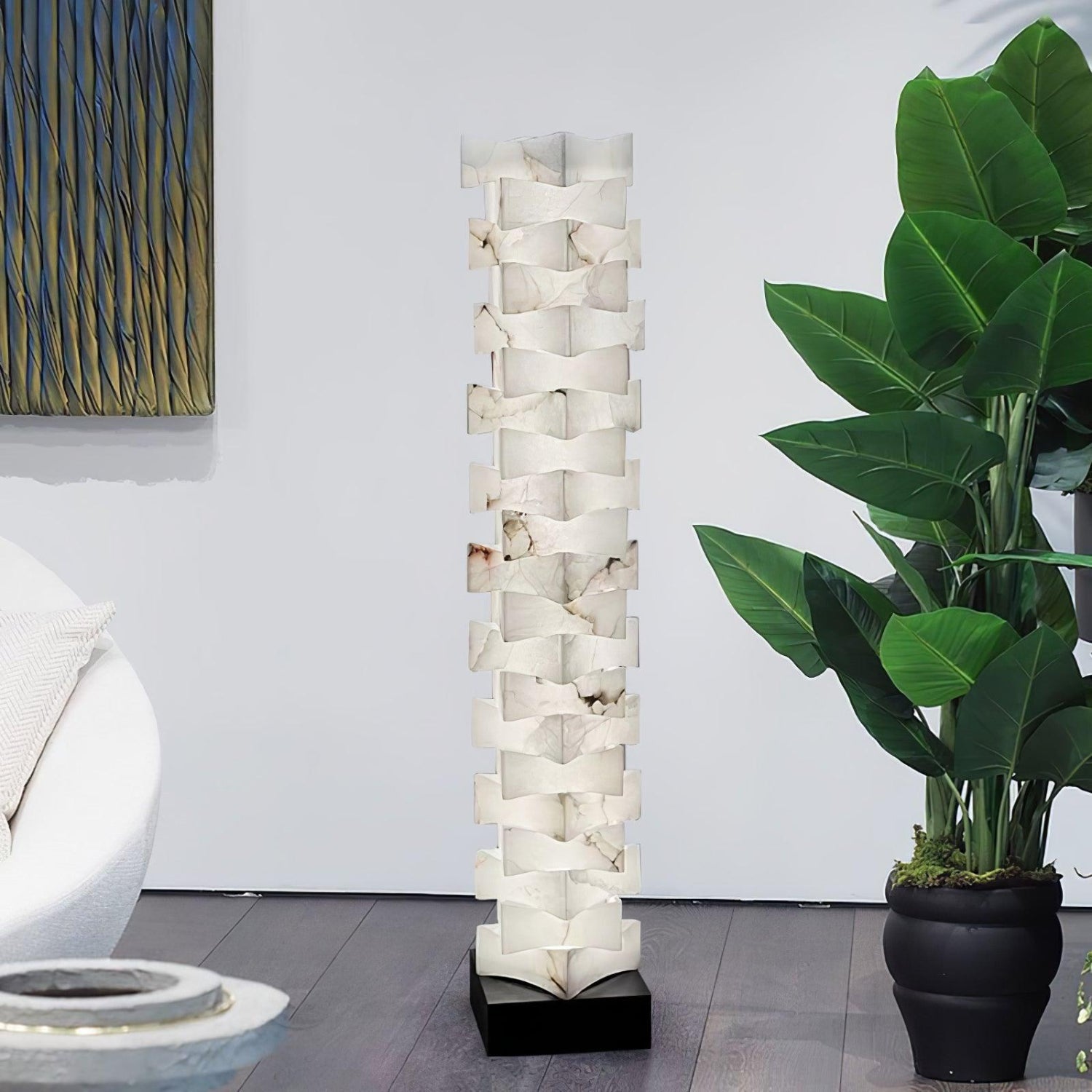 Labescos Alabaster Floor Lamp